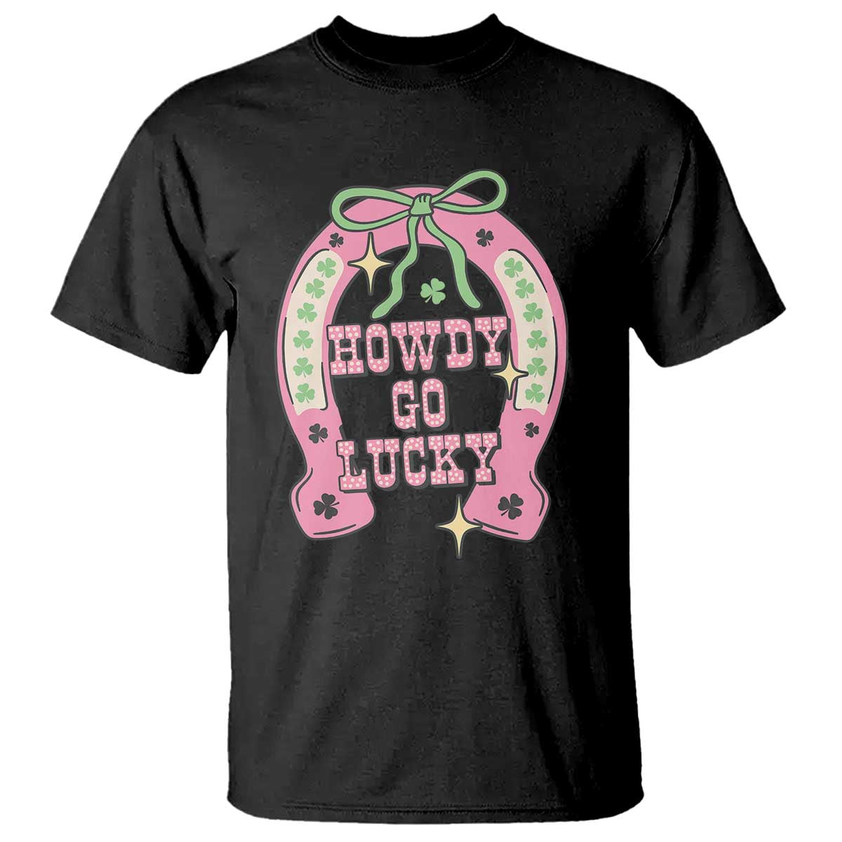 funny-st-patricks-day-cowgirl-coquette-t-shirt-howdy-go-lucky-pink-horseshoe