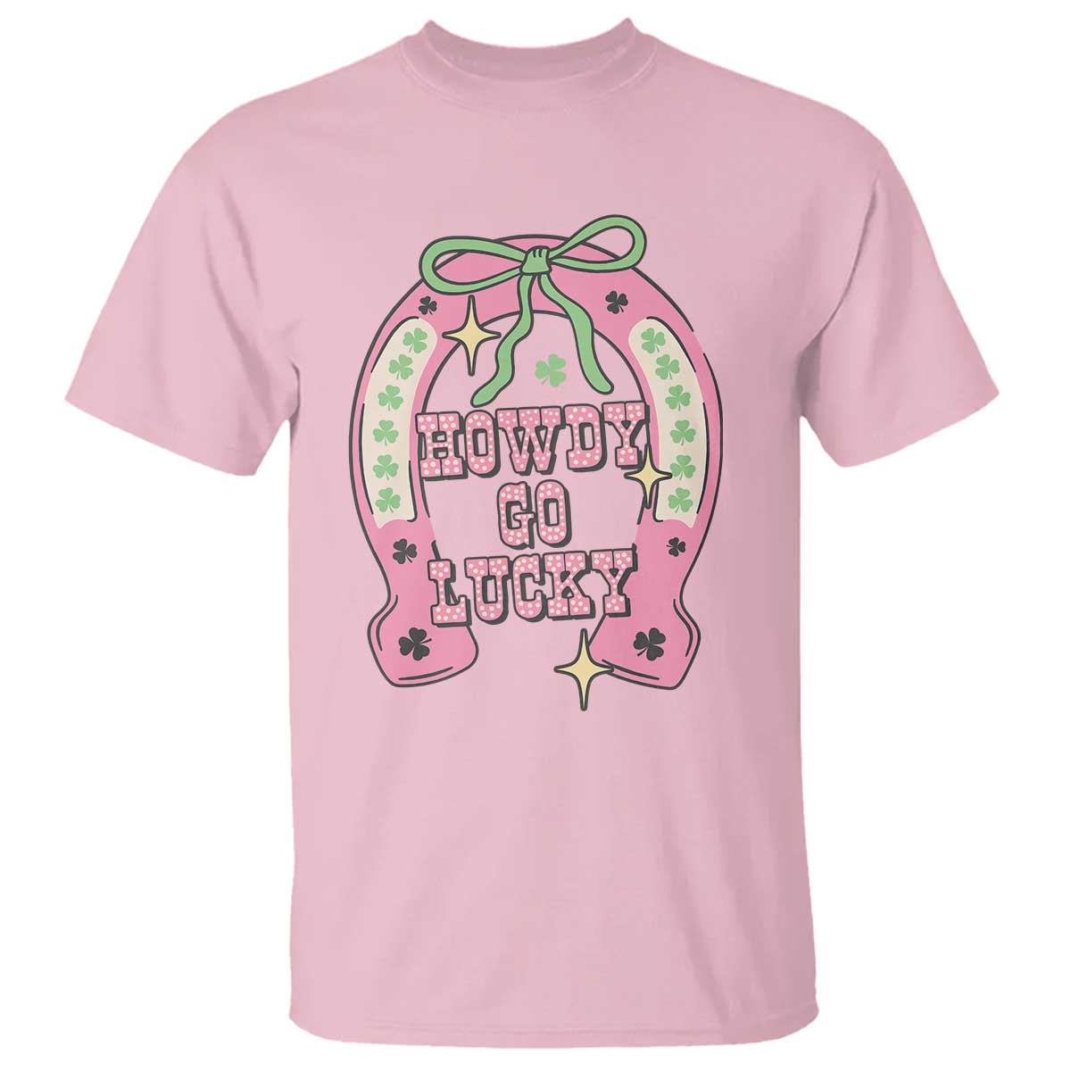 funny-st-patricks-day-cowgirl-coquette-t-shirt-howdy-go-lucky-pink-horseshoe