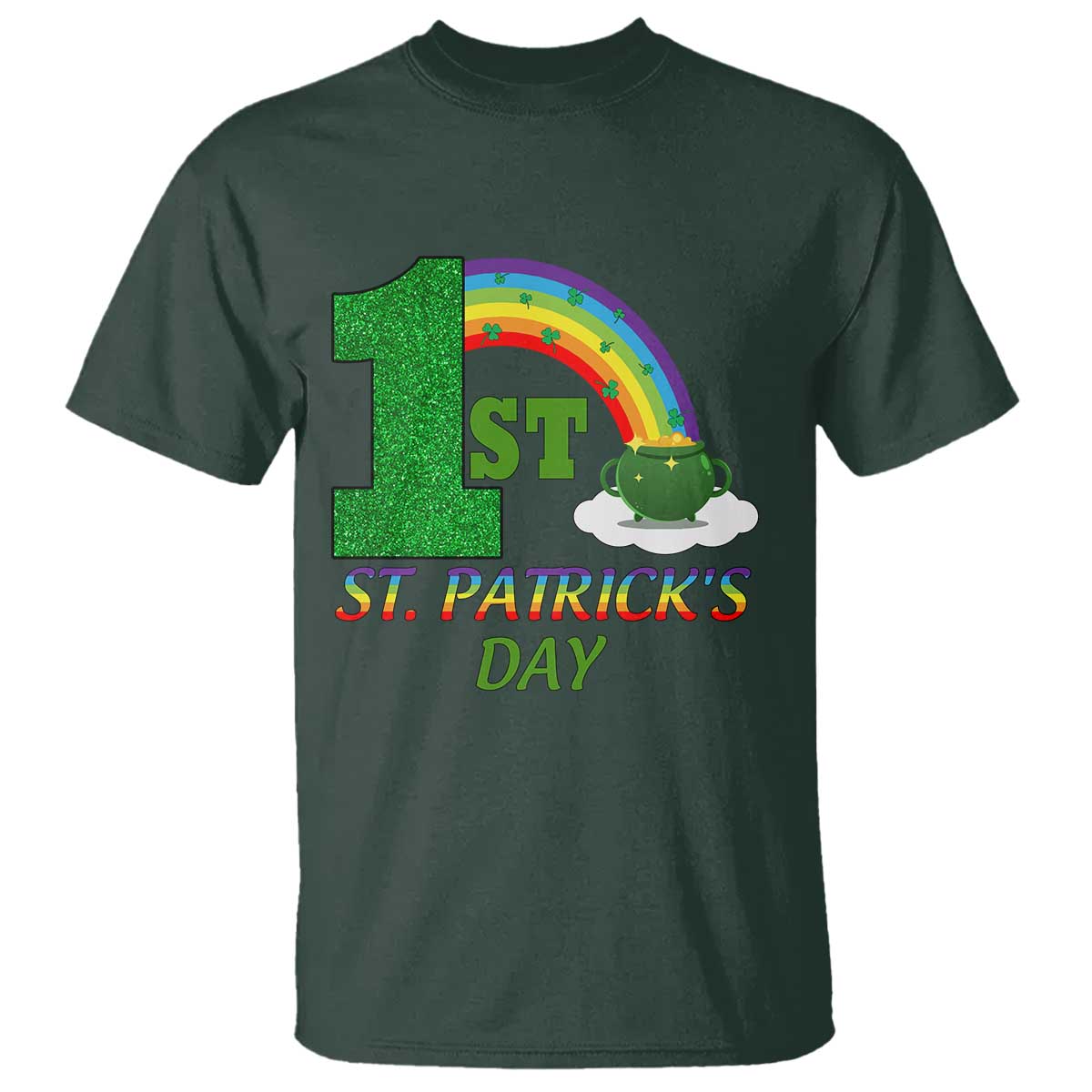 funny-first-1st-st-patricks-day-t-shirt-shamrock-rainbow-glitter-print