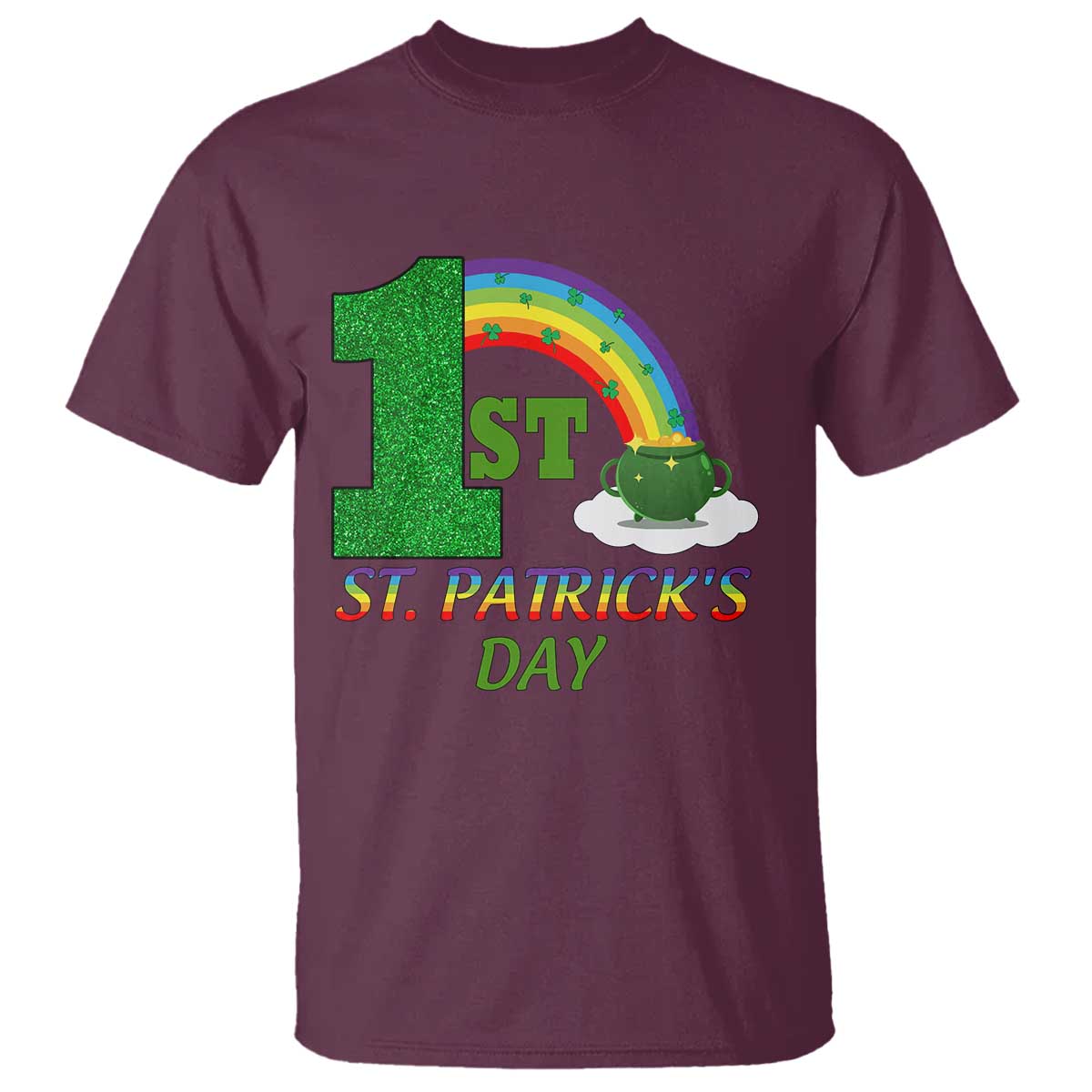 funny-first-1st-st-patricks-day-t-shirt-shamrock-rainbow-glitter-print