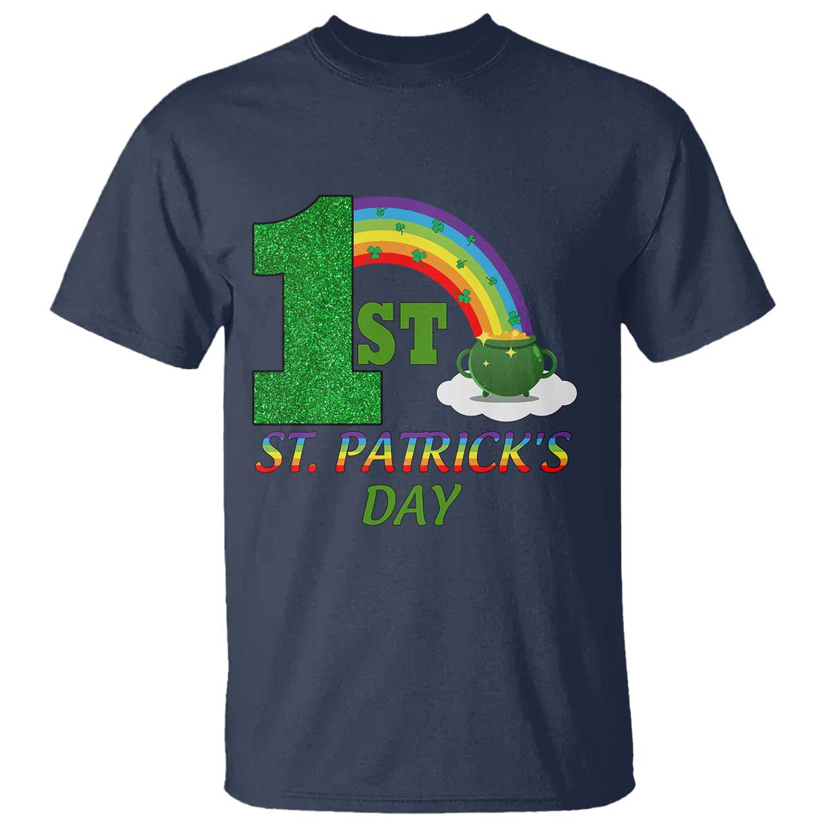 funny-first-1st-st-patricks-day-t-shirt-shamrock-rainbow-glitter-print