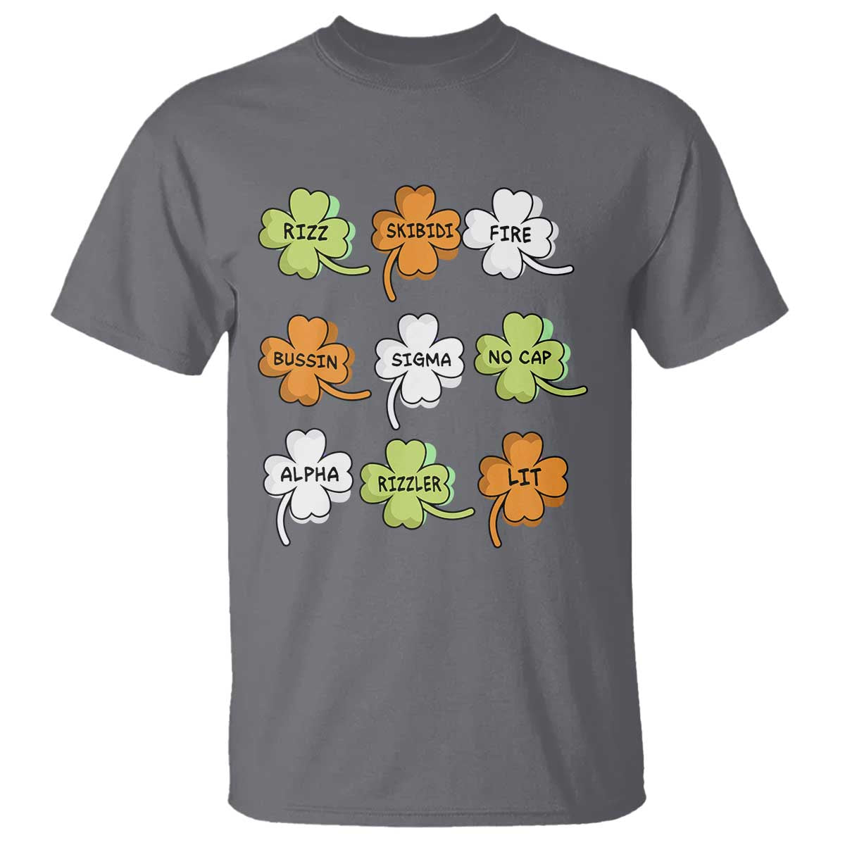 funny-skibidi-rizz-st-patricks-day-t-shirt-shamrock-clover-candy-rizzler-meme