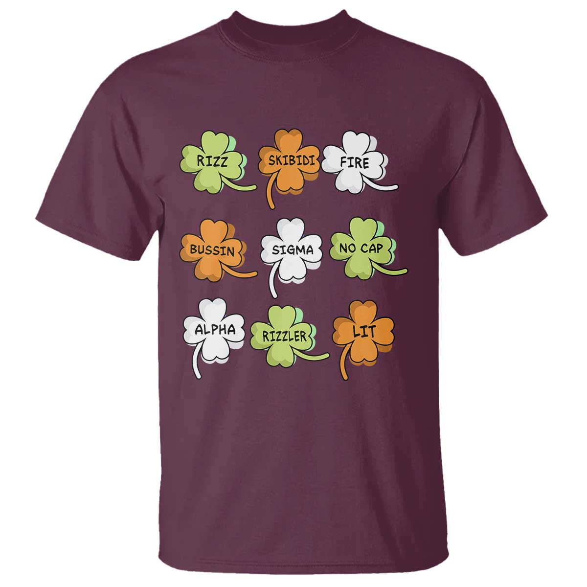 funny-skibidi-rizz-st-patricks-day-t-shirt-shamrock-clover-candy-rizzler-meme