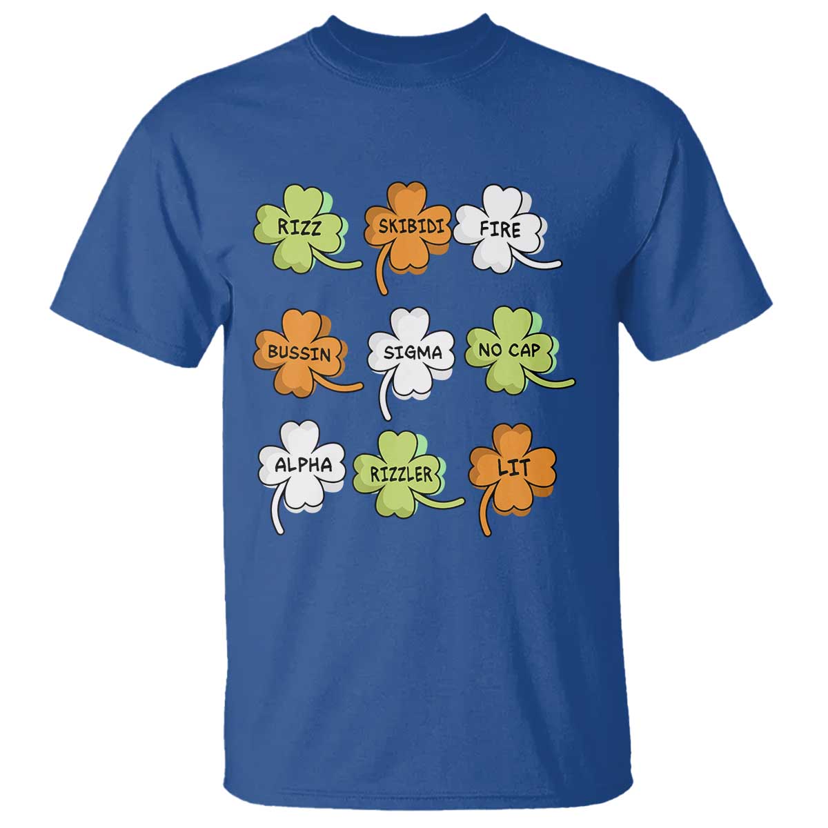 funny-skibidi-rizz-st-patricks-day-t-shirt-shamrock-clover-candy-rizzler-meme