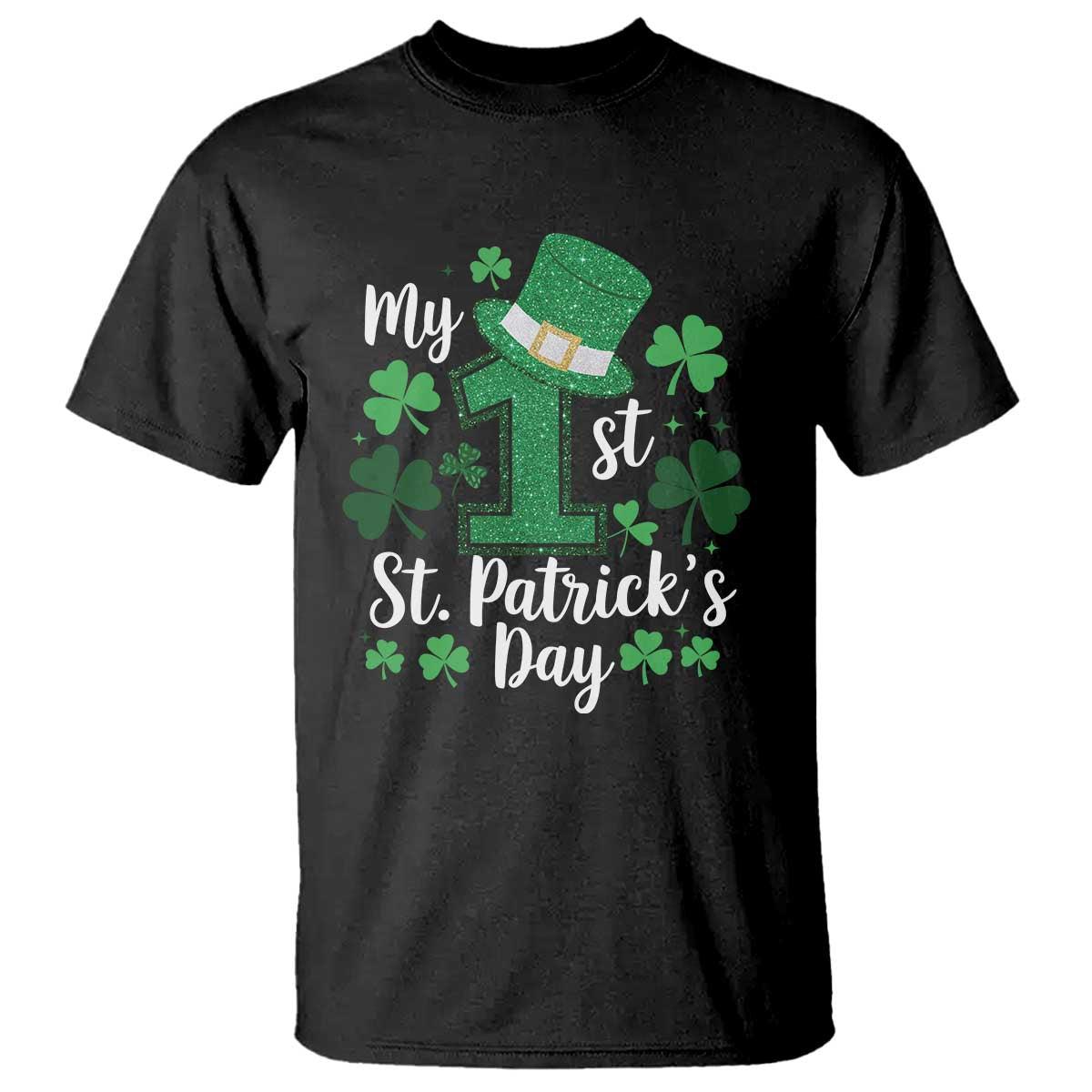 funny-my-1st-st-patricks-day-t-shirt-shamrock-glitter-print