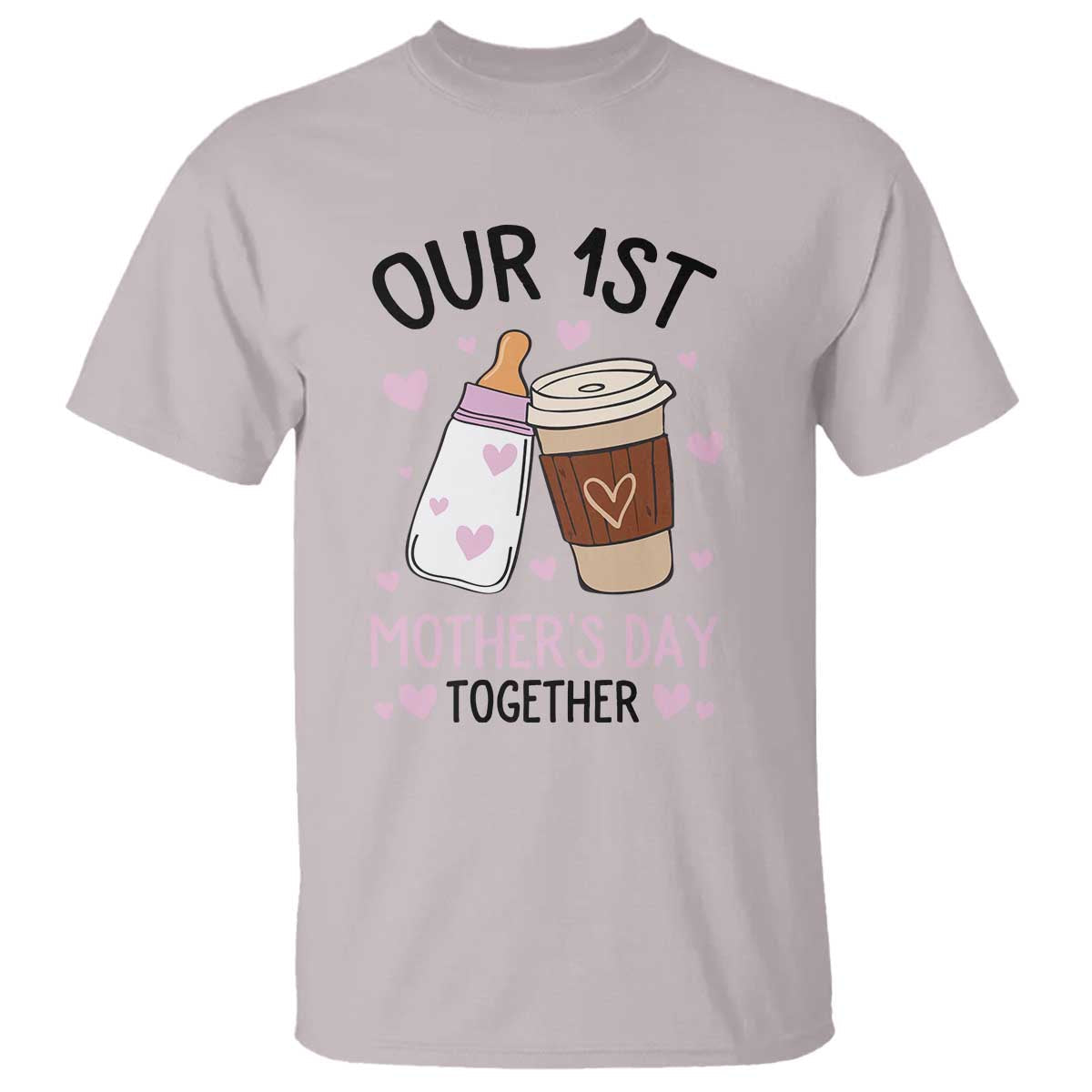 funny-our-first-mothers-day-together-t-shirt-mom-and-baby-matching