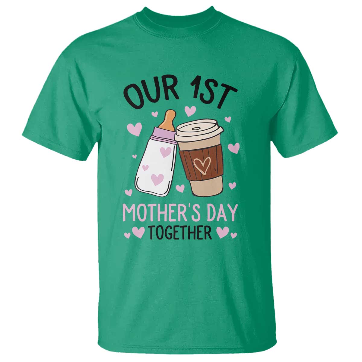 funny-our-first-mothers-day-together-t-shirt-mom-and-baby-matching