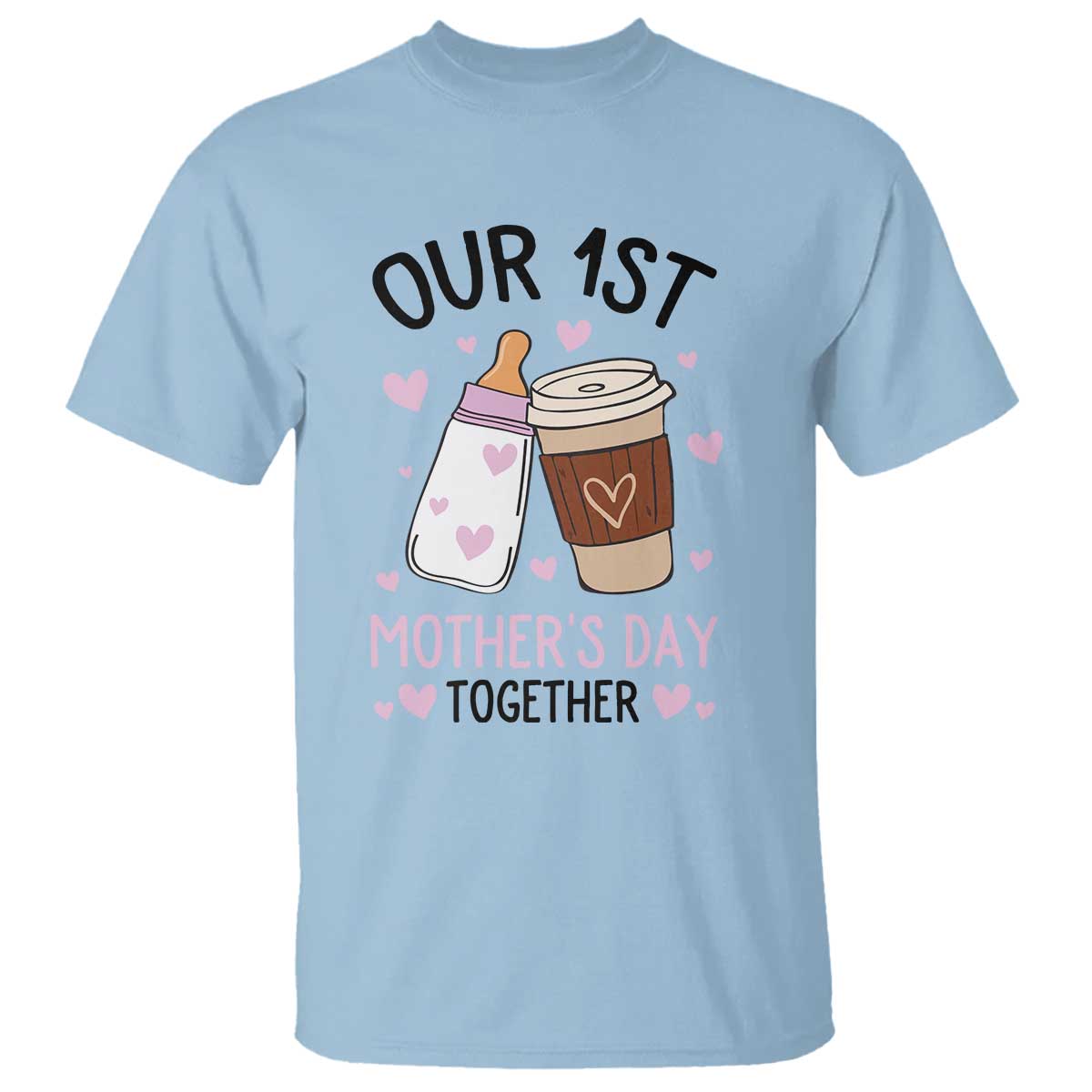 funny-our-first-mothers-day-together-t-shirt-mom-and-baby-matching