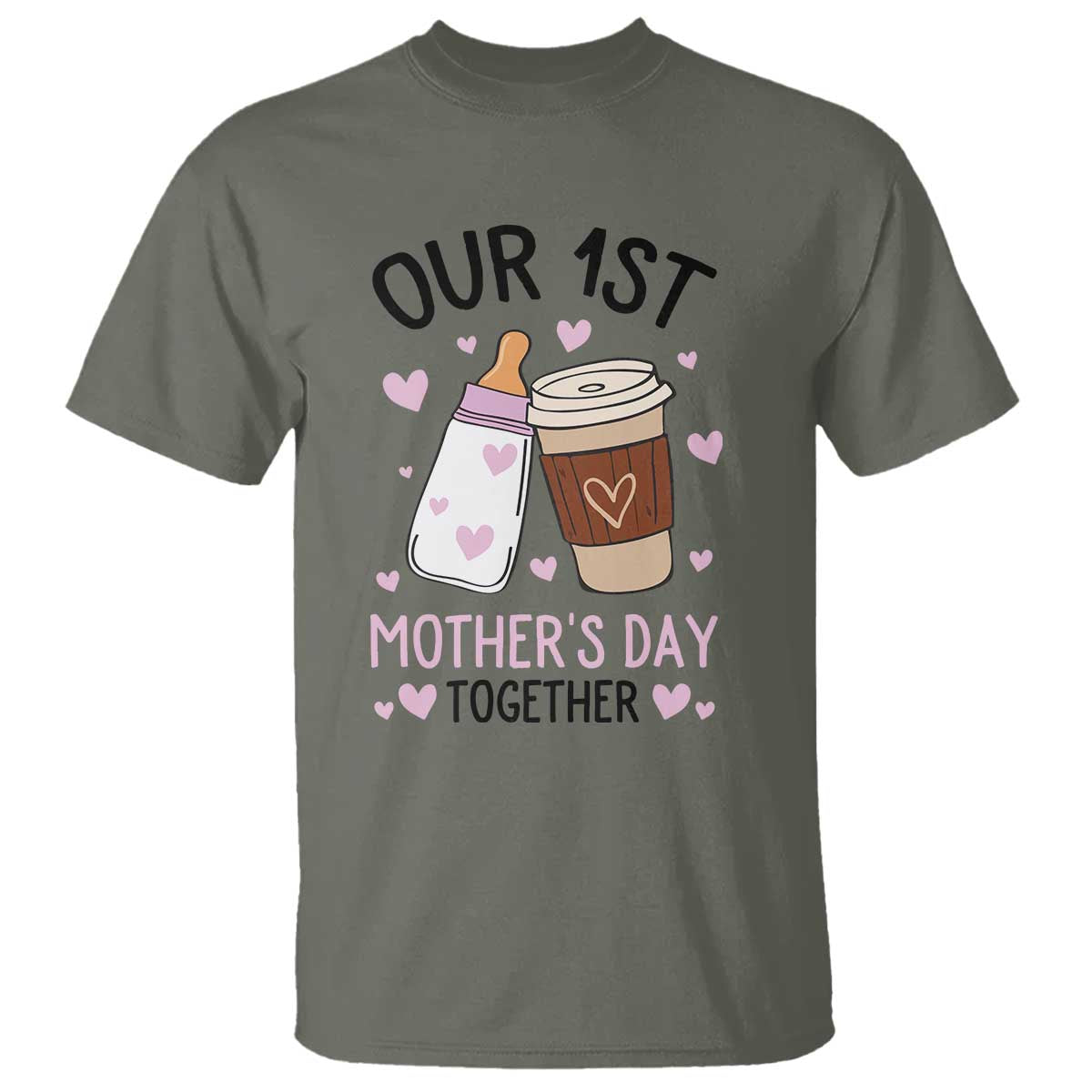 funny-our-first-mothers-day-together-t-shirt-mom-and-baby-matching