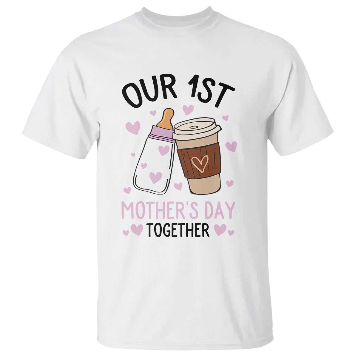 funny-our-first-mothers-day-together-t-shirt-mom-and-baby-matching