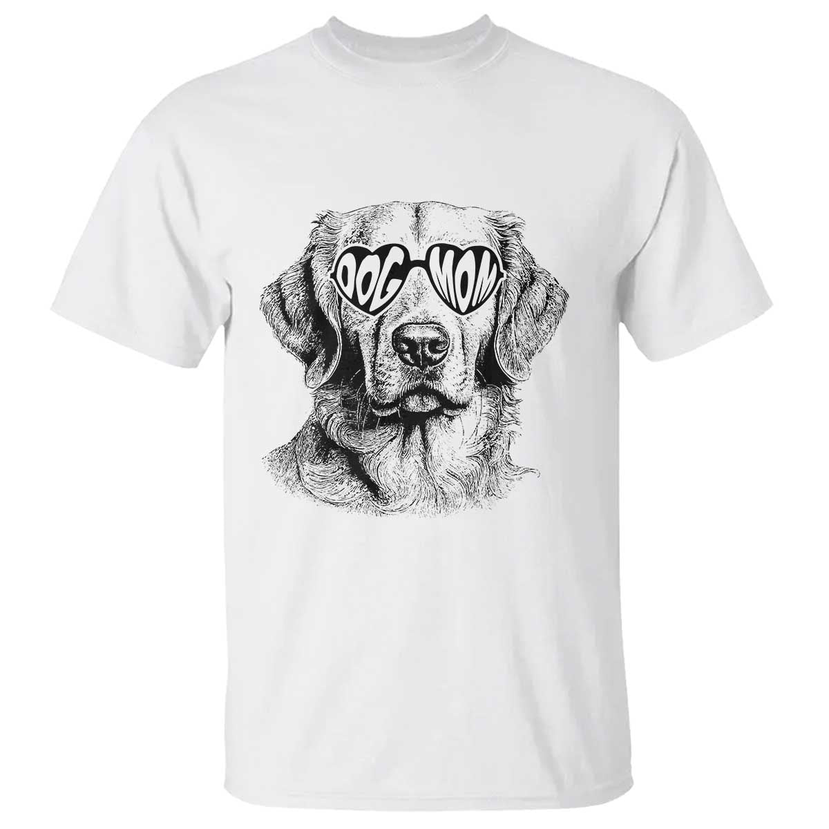 funny-golden-retirever-dog-mom-t-shirt-heart-shaped-sunglasses