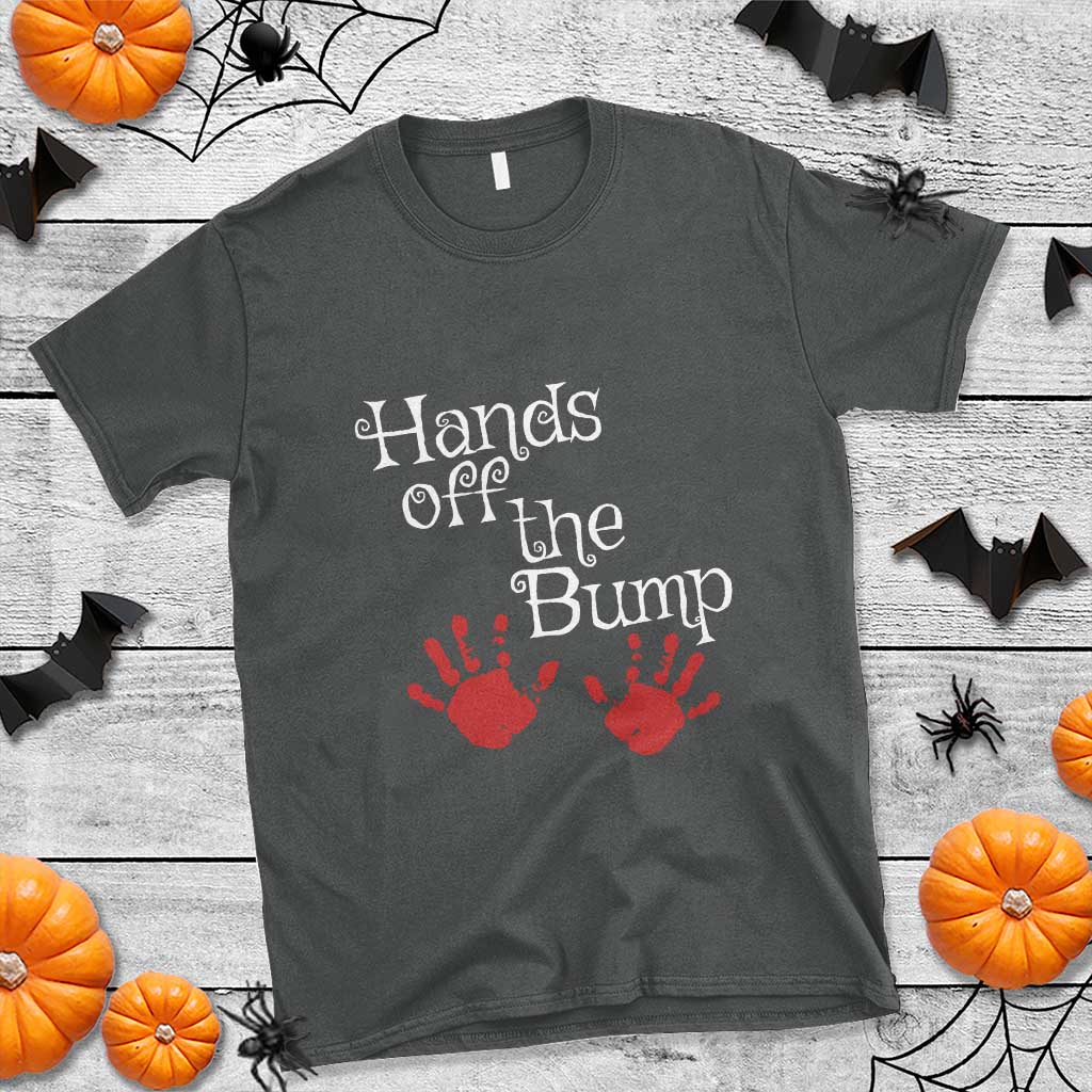 pregnancy-announcement-t-shirt-hands-off-the-bump-halloween-pregnant-red-baby-handprint