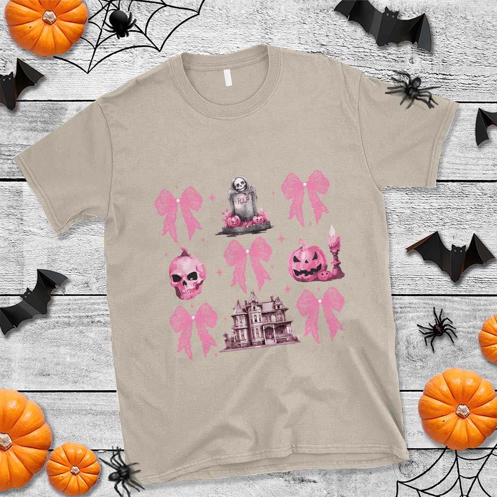 halloween-t-shirt-pink-bow-skull-haunted-house-coquette-aesthetic