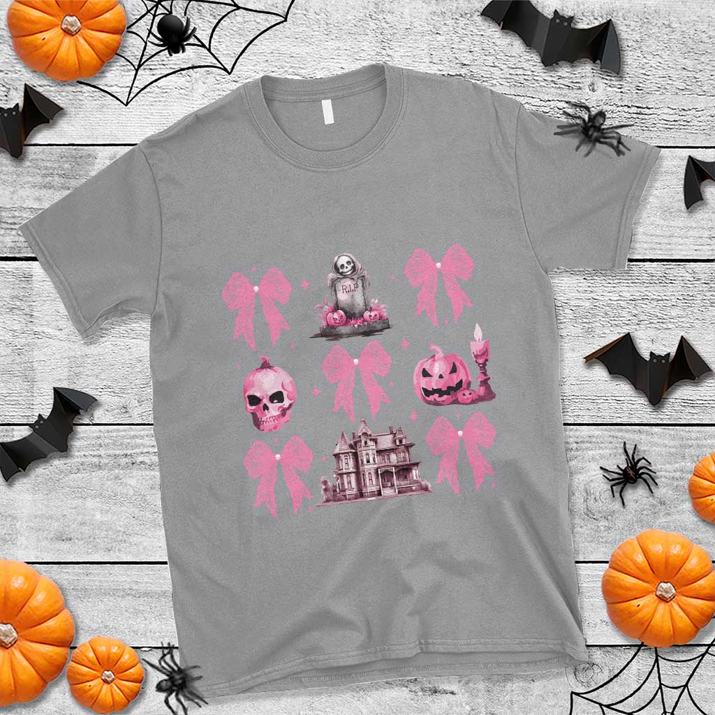 halloween-t-shirt-pink-bow-skull-haunted-house-coquette-aesthetic
