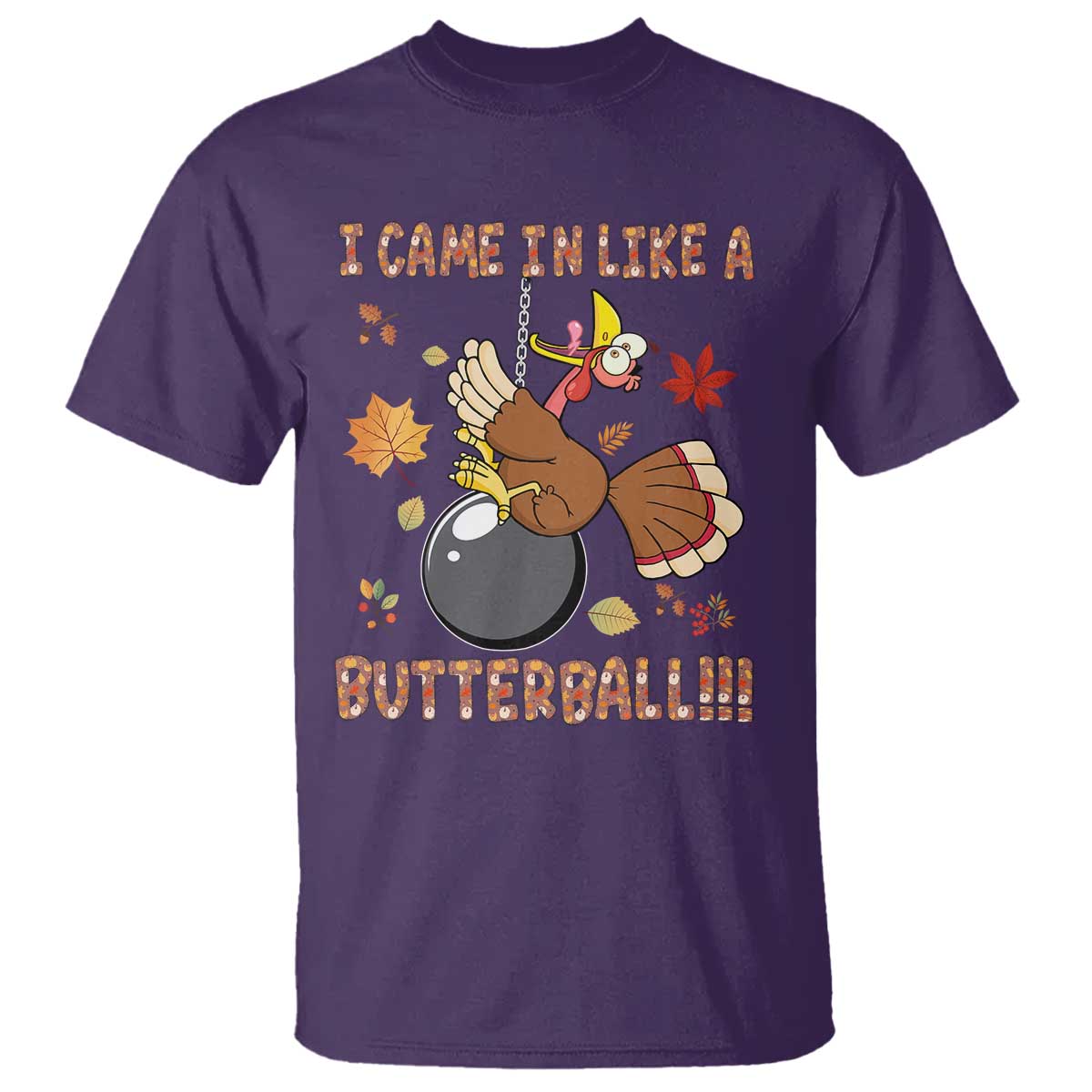 funny-thanksgiving-turkey-t-shirt-i-came-in-like-a-butterball-fall-season
