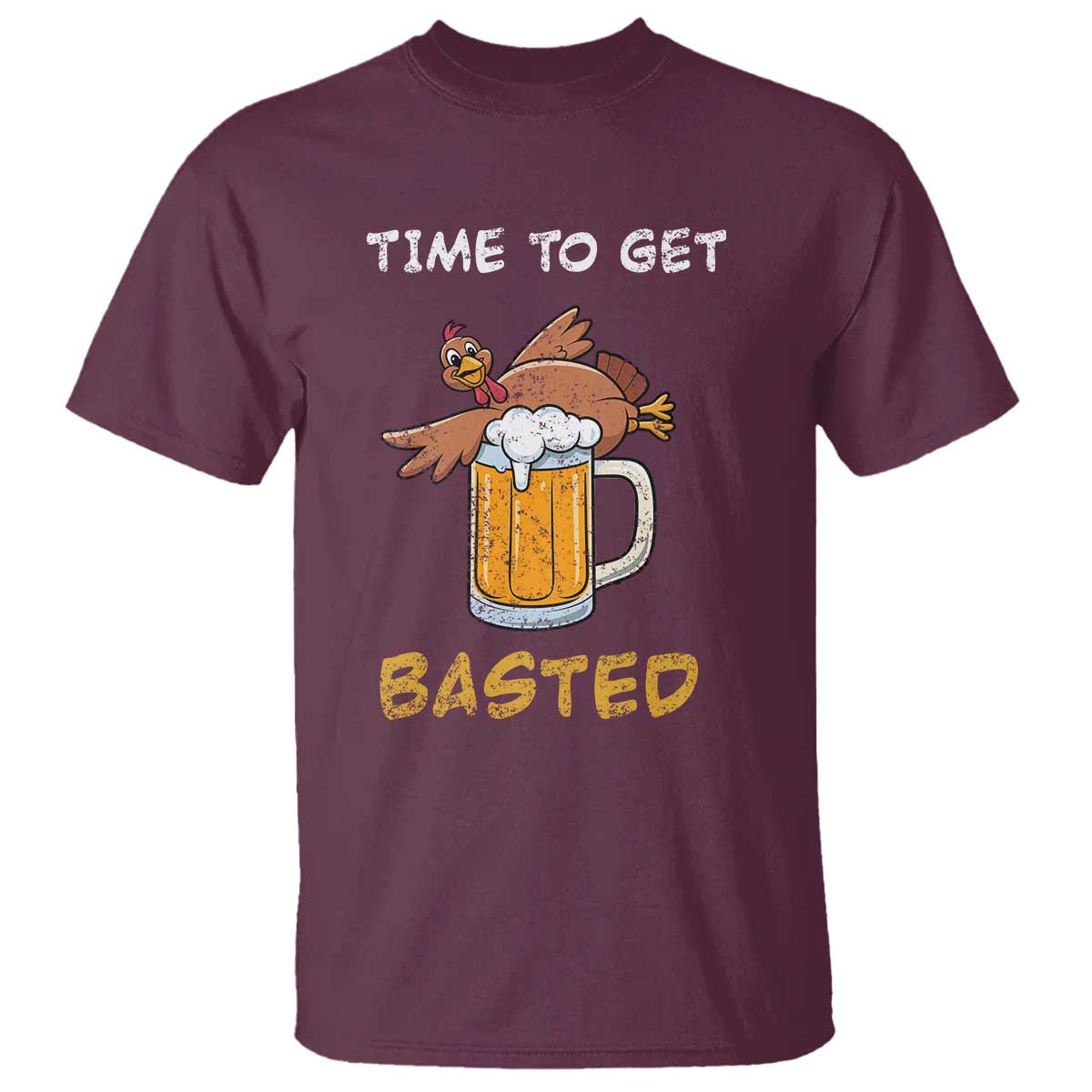 funny-thanksgiving-beer-t-shirt-time-to-get-basted-vintage-turkey