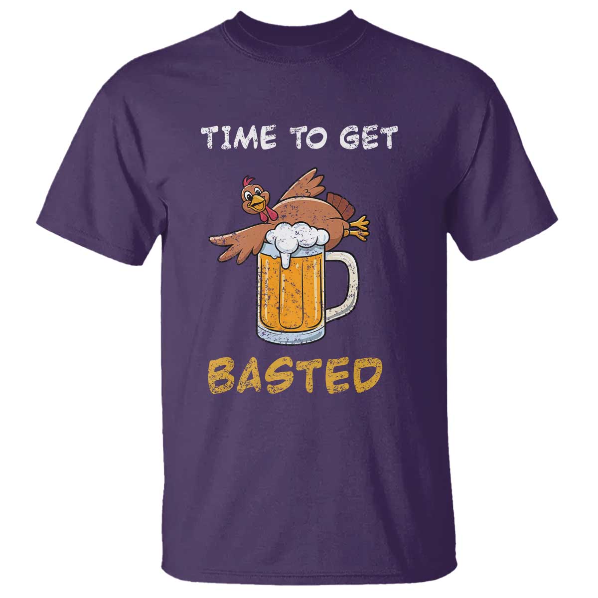 funny-thanksgiving-beer-t-shirt-time-to-get-basted-vintage-turkey