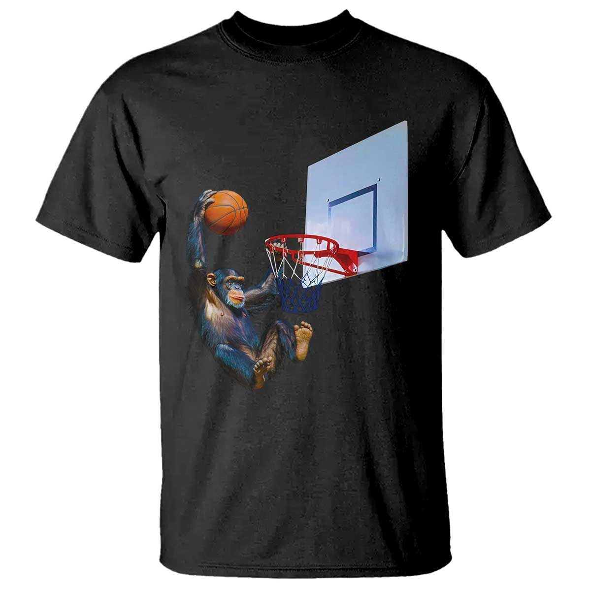 funny-chimpanzee-basketball-monkey-t-shirt