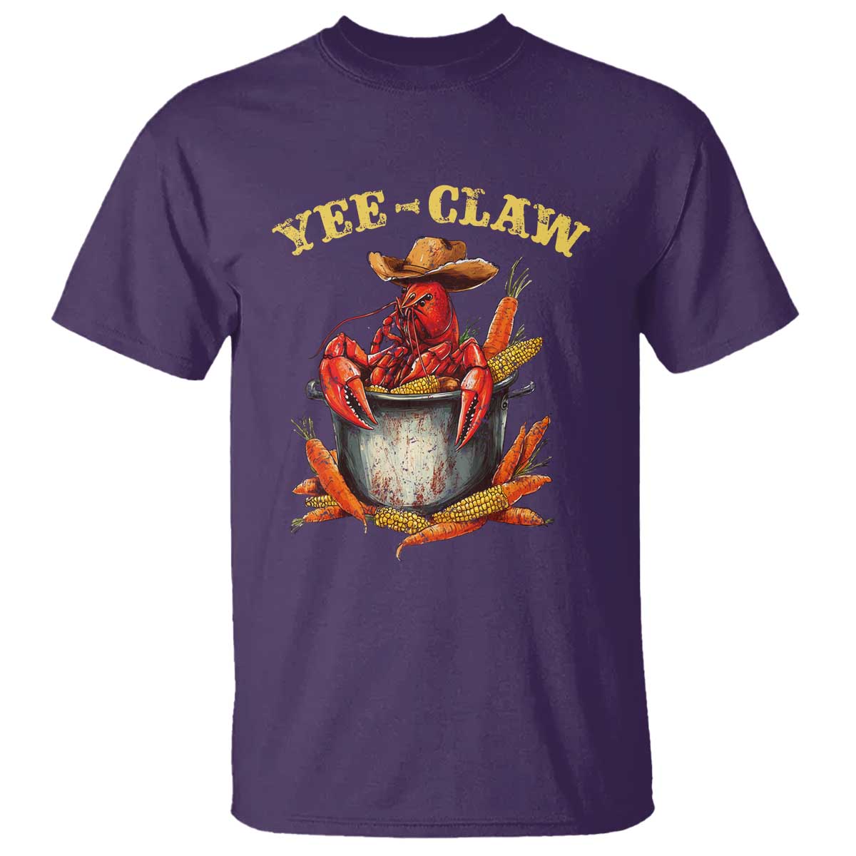 funny-louisiana-crawfish-cowboy-t-shirt-yee-claw-cajun-seafood