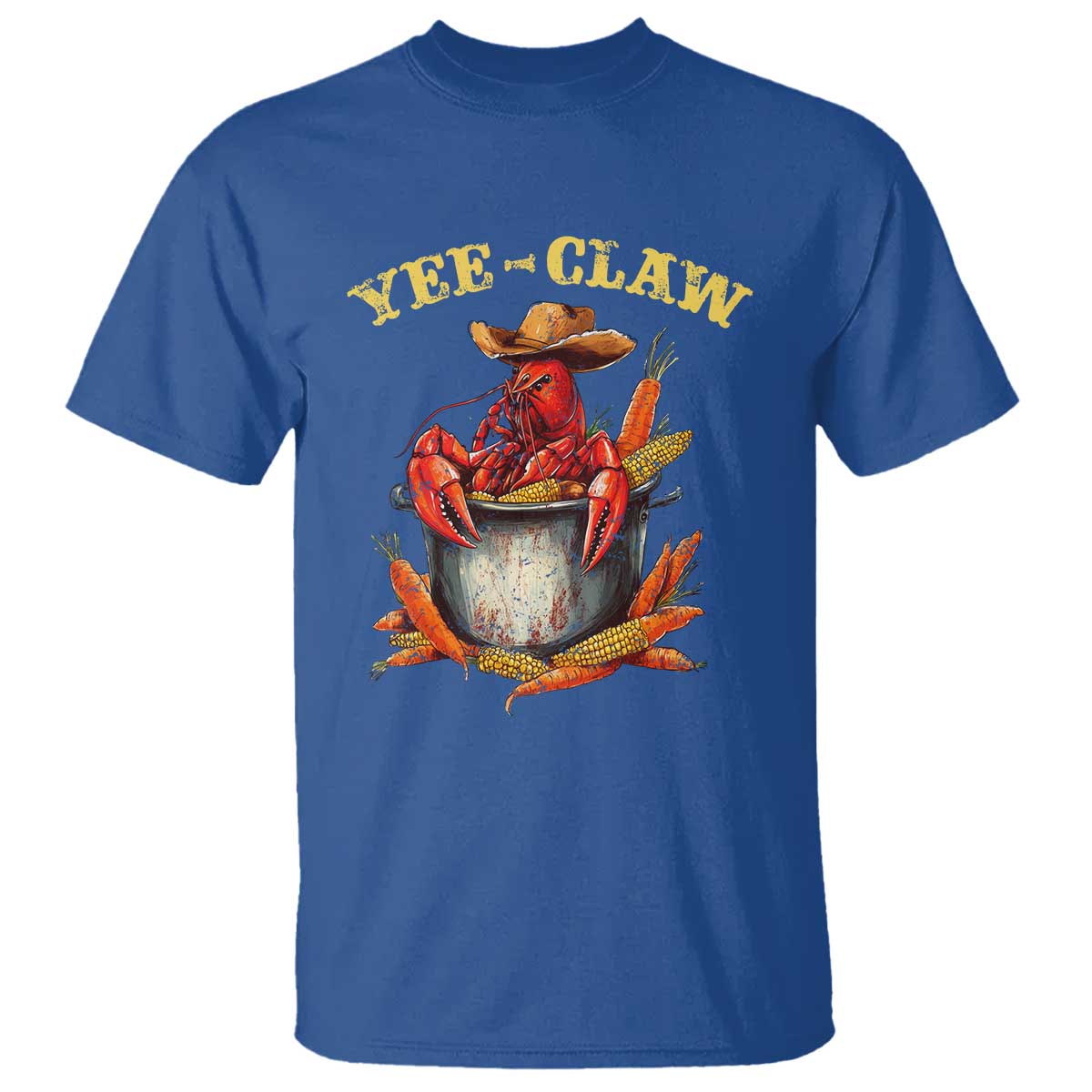 funny-louisiana-crawfish-cowboy-t-shirt-yee-claw-cajun-seafood