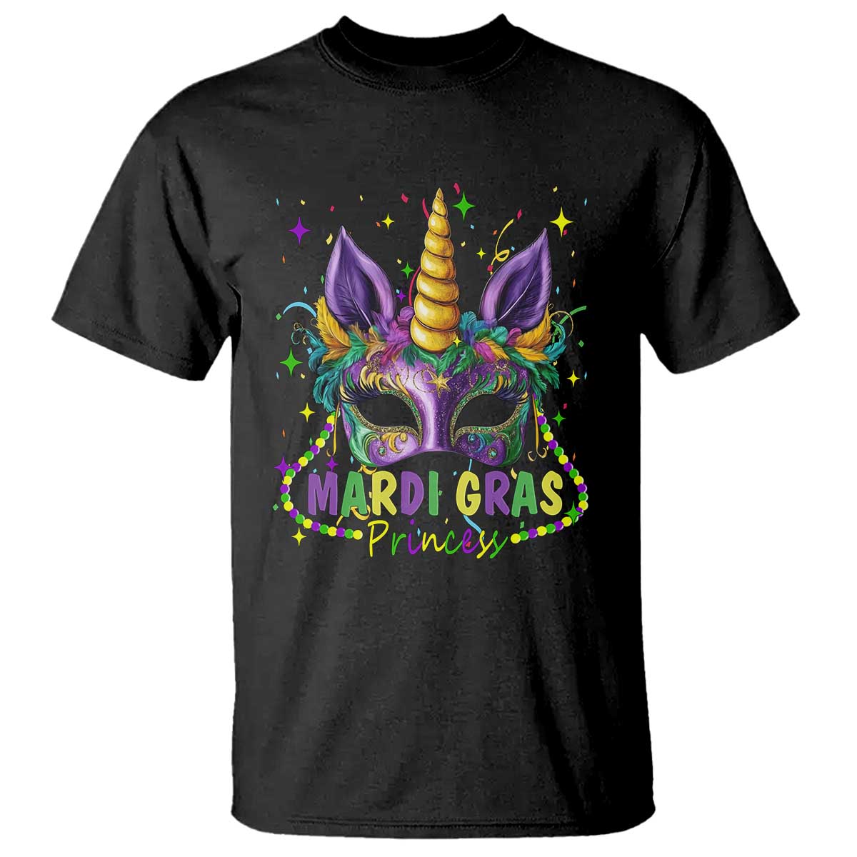 funny-mardi-gras-princess-t-shirt-unicorn-mask-party