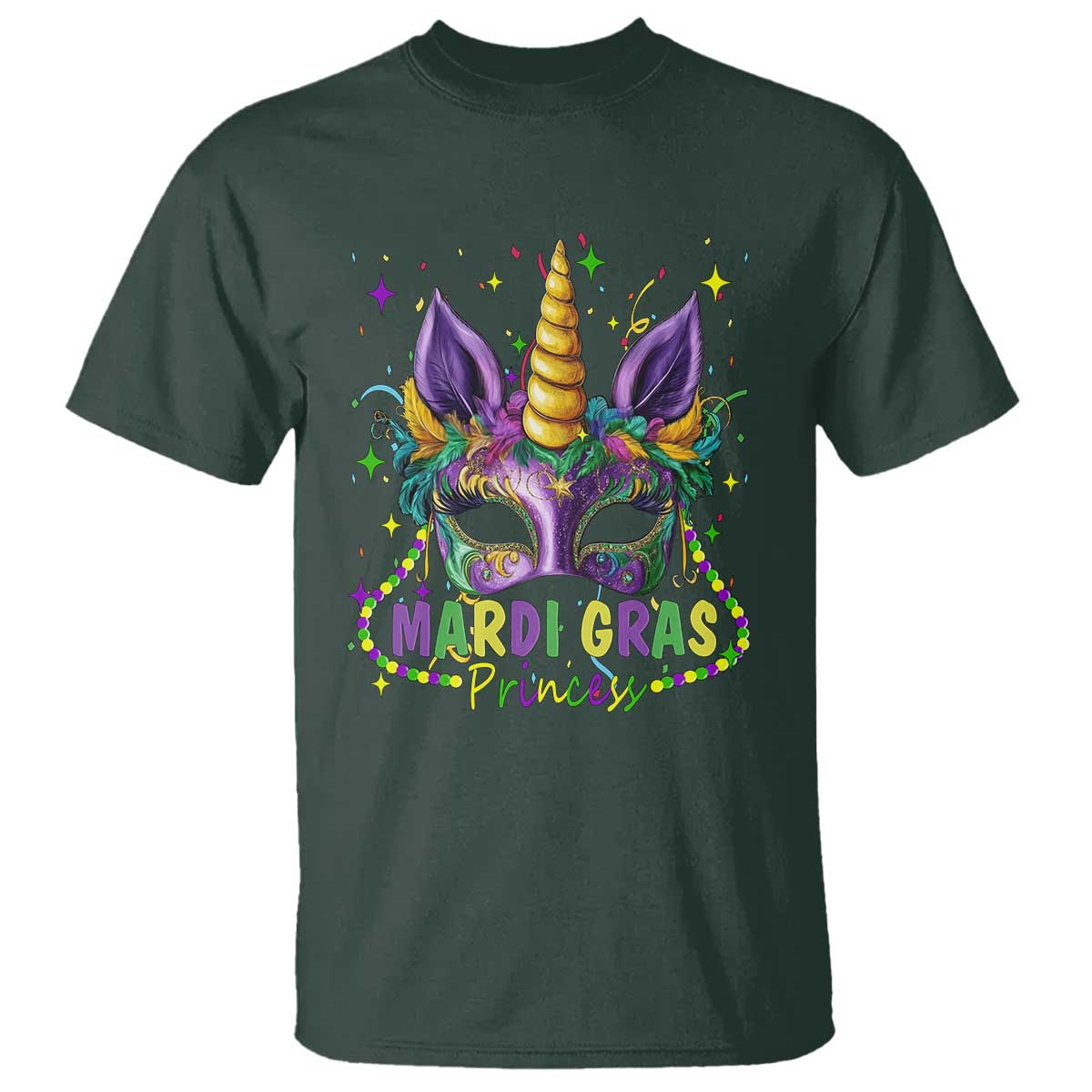 funny-mardi-gras-princess-t-shirt-unicorn-mask-party