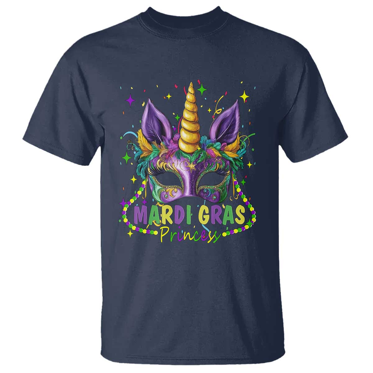 funny-mardi-gras-princess-t-shirt-unicorn-mask-party