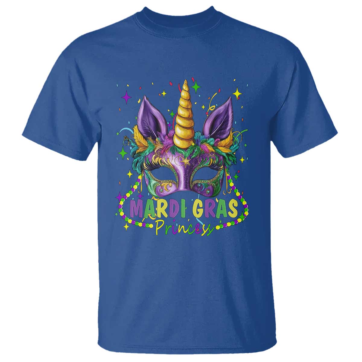 funny-mardi-gras-princess-t-shirt-unicorn-mask-party