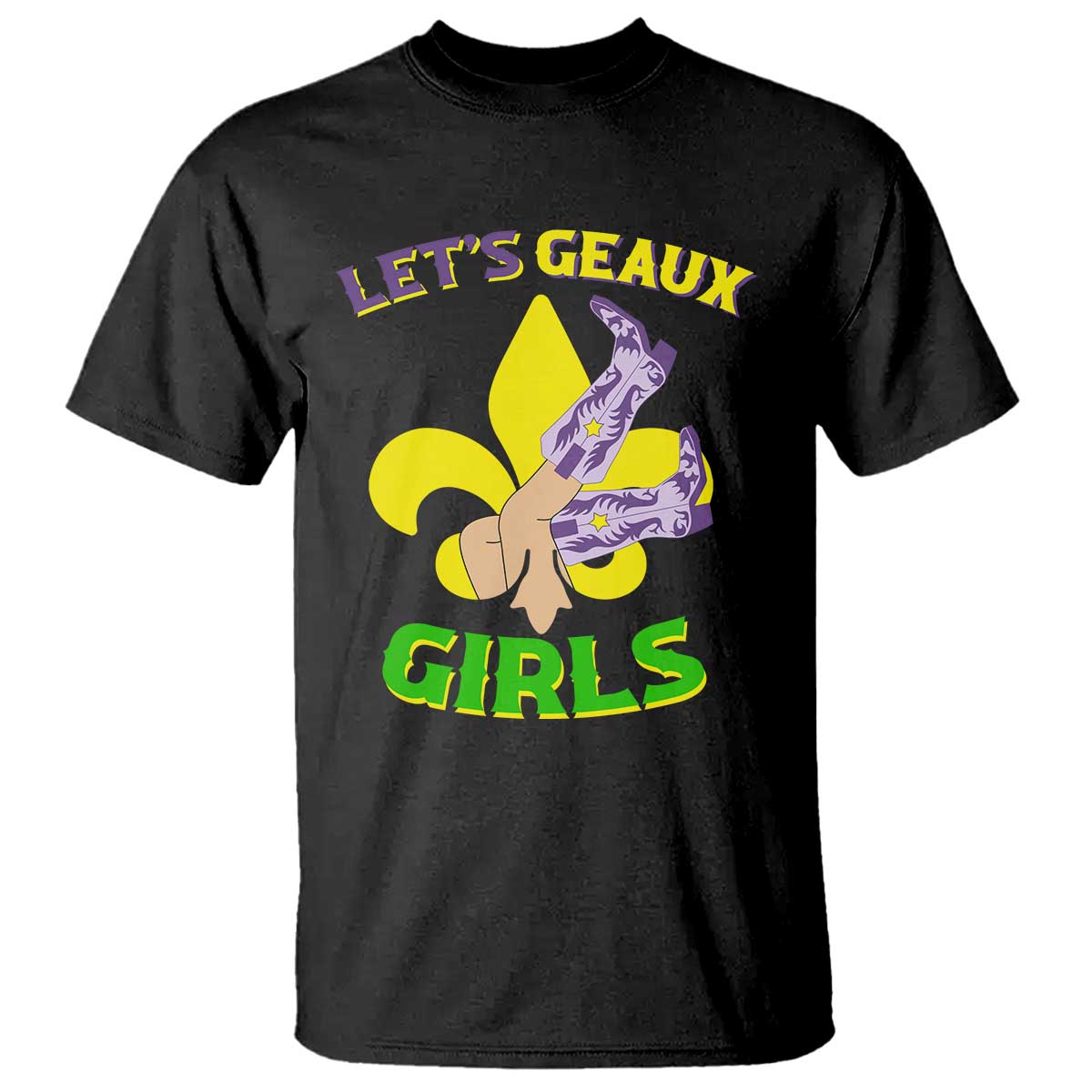 funny-mardi-gras-cowgirl-t-shirt-lets-geaux-girls-fleur-de-lys