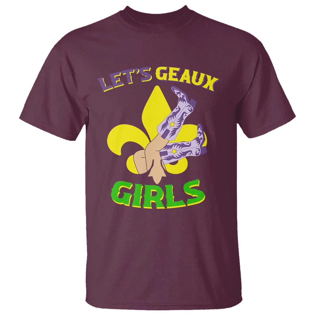 funny-mardi-gras-cowgirl-t-shirt-lets-geaux-girls-fleur-de-lys