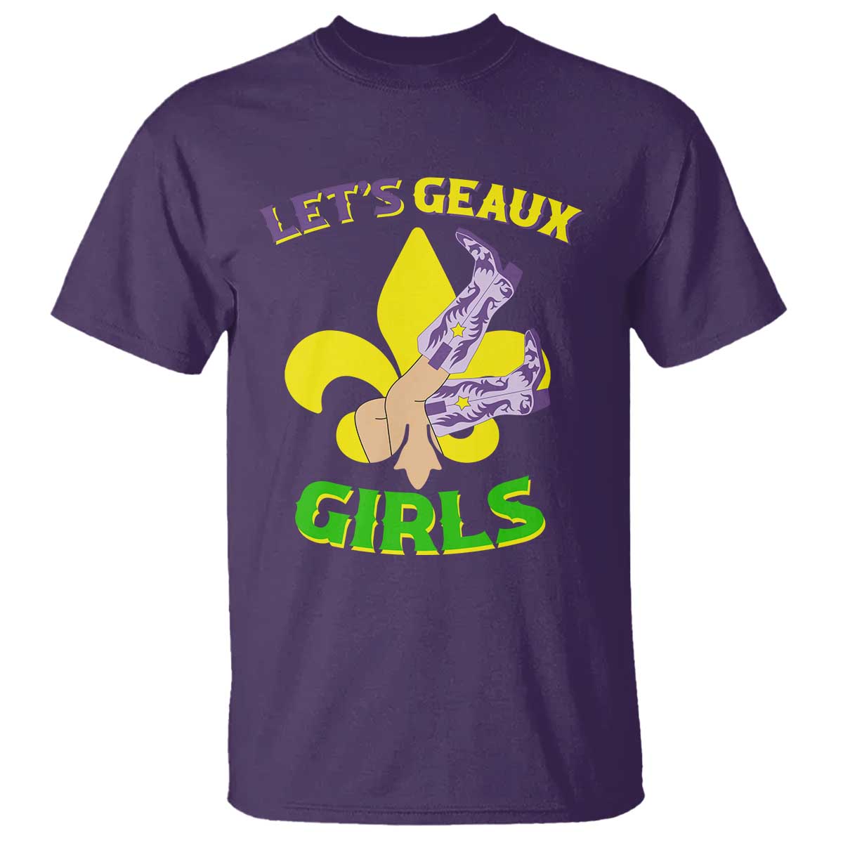 funny-mardi-gras-cowgirl-t-shirt-lets-geaux-girls-fleur-de-lys