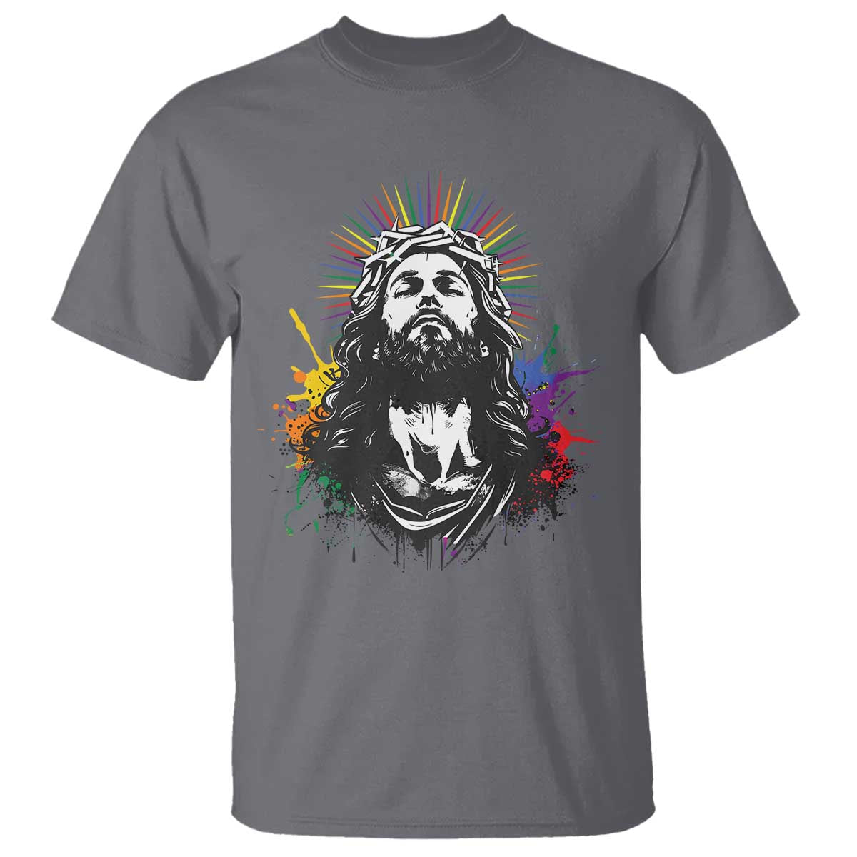 funny-lgbt-gay-pride-jesus-rainbow-flag-christian-t-shirt
