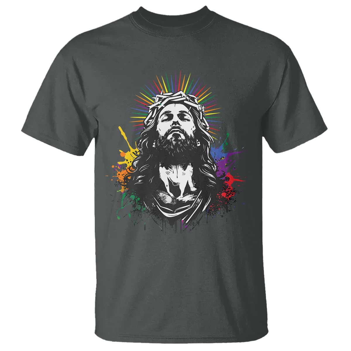 funny-lgbt-gay-pride-jesus-rainbow-flag-christian-t-shirt
