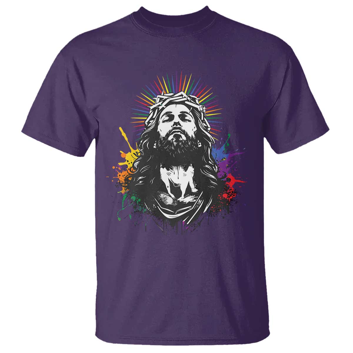 funny-lgbt-gay-pride-jesus-rainbow-flag-christian-t-shirt