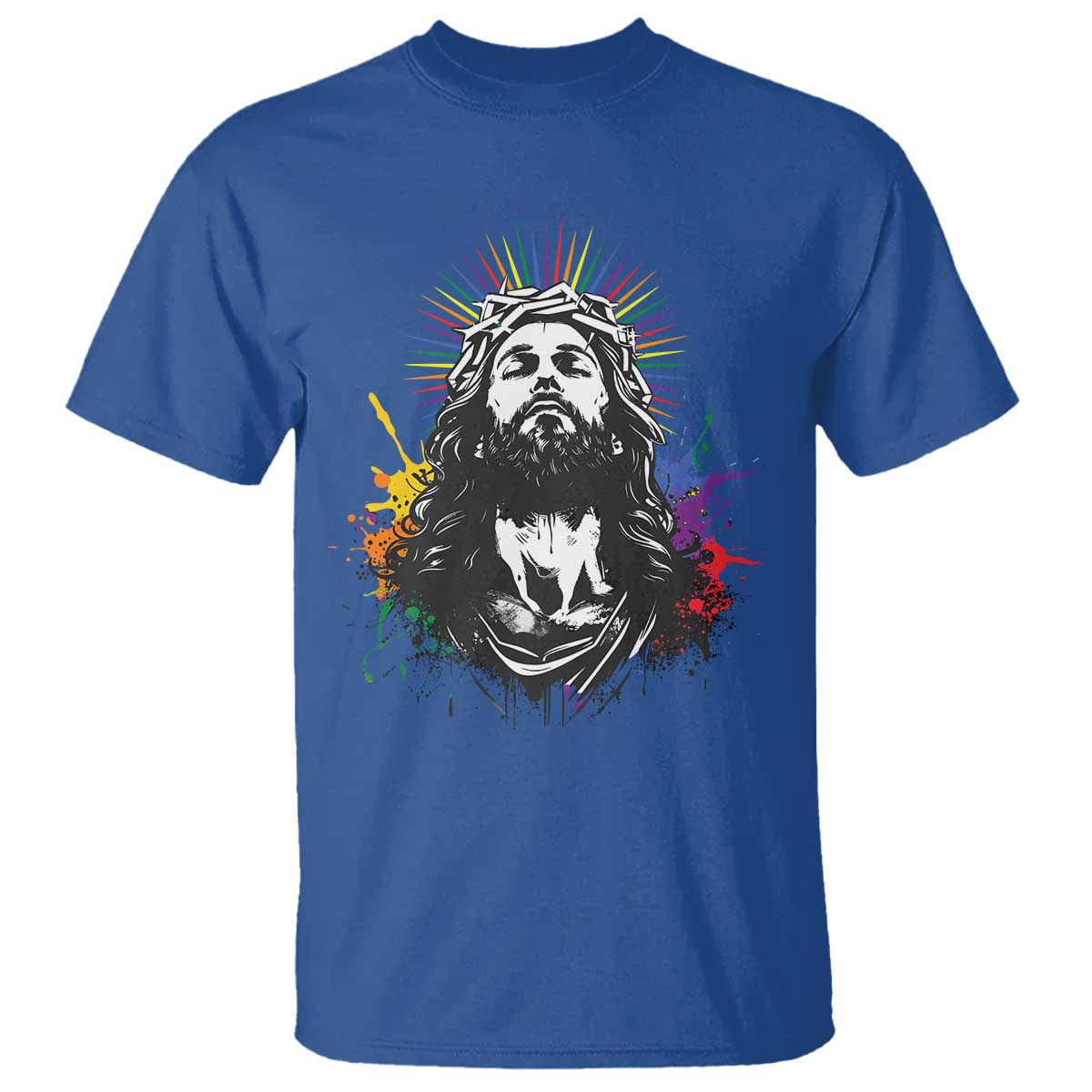 funny-lgbt-gay-pride-jesus-rainbow-flag-christian-t-shirt