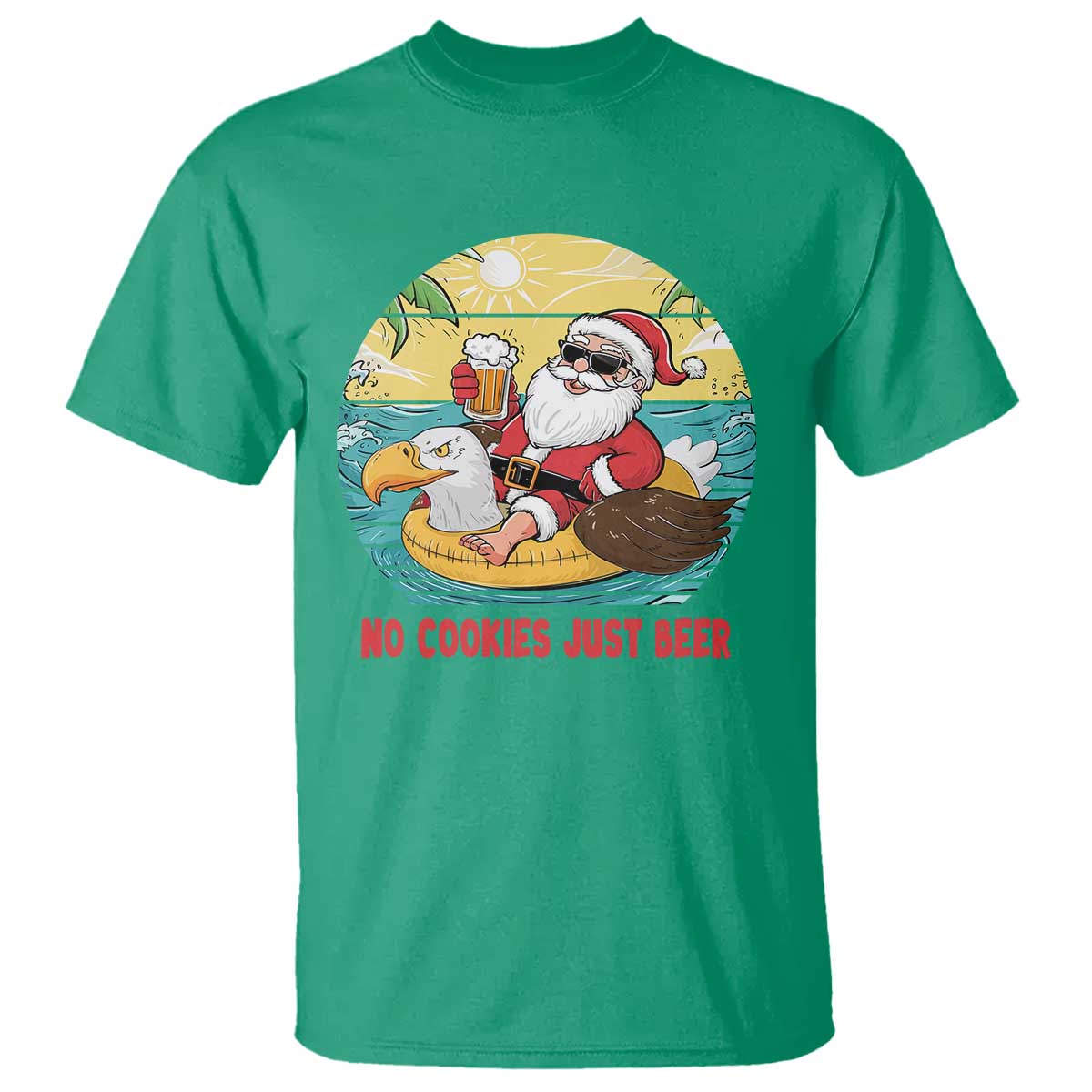 funny-christmas-in-july-t-shirt-no-cookies-just-beer-santa-summer-season-eagle-float