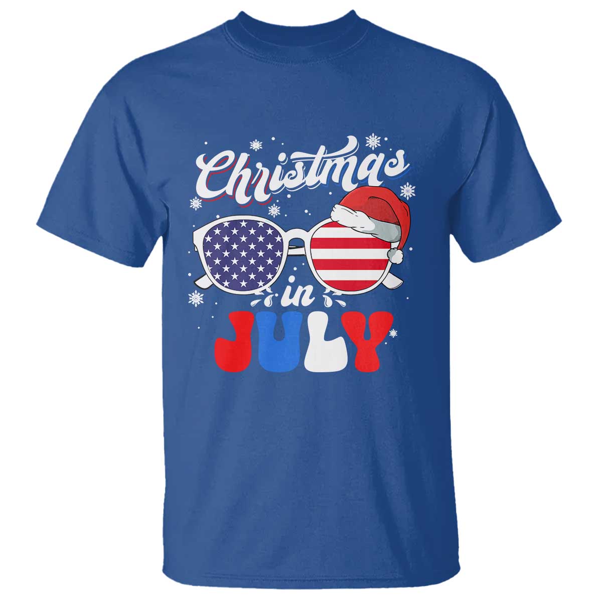 christmas-in-july-t-shirt-santa-hat-sunglasses-usa-flag-4th-of-july-xmas