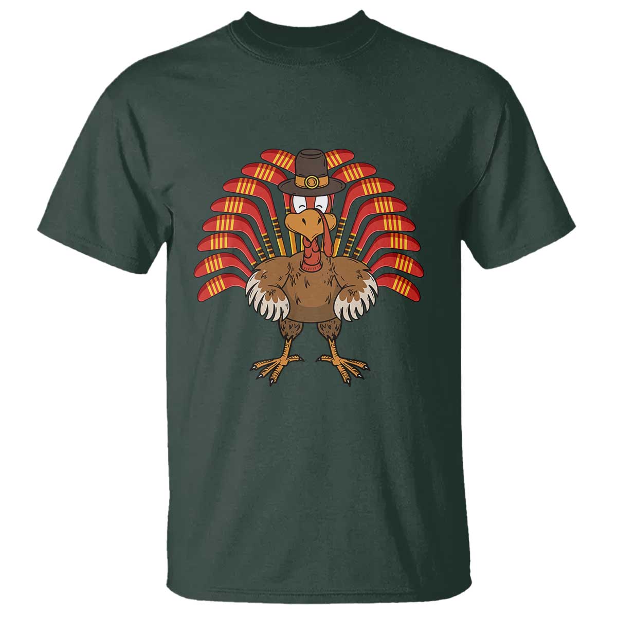 thanksgiving-ice-hockey-t-shirt-turkey-pilgrim-hat-fall-season