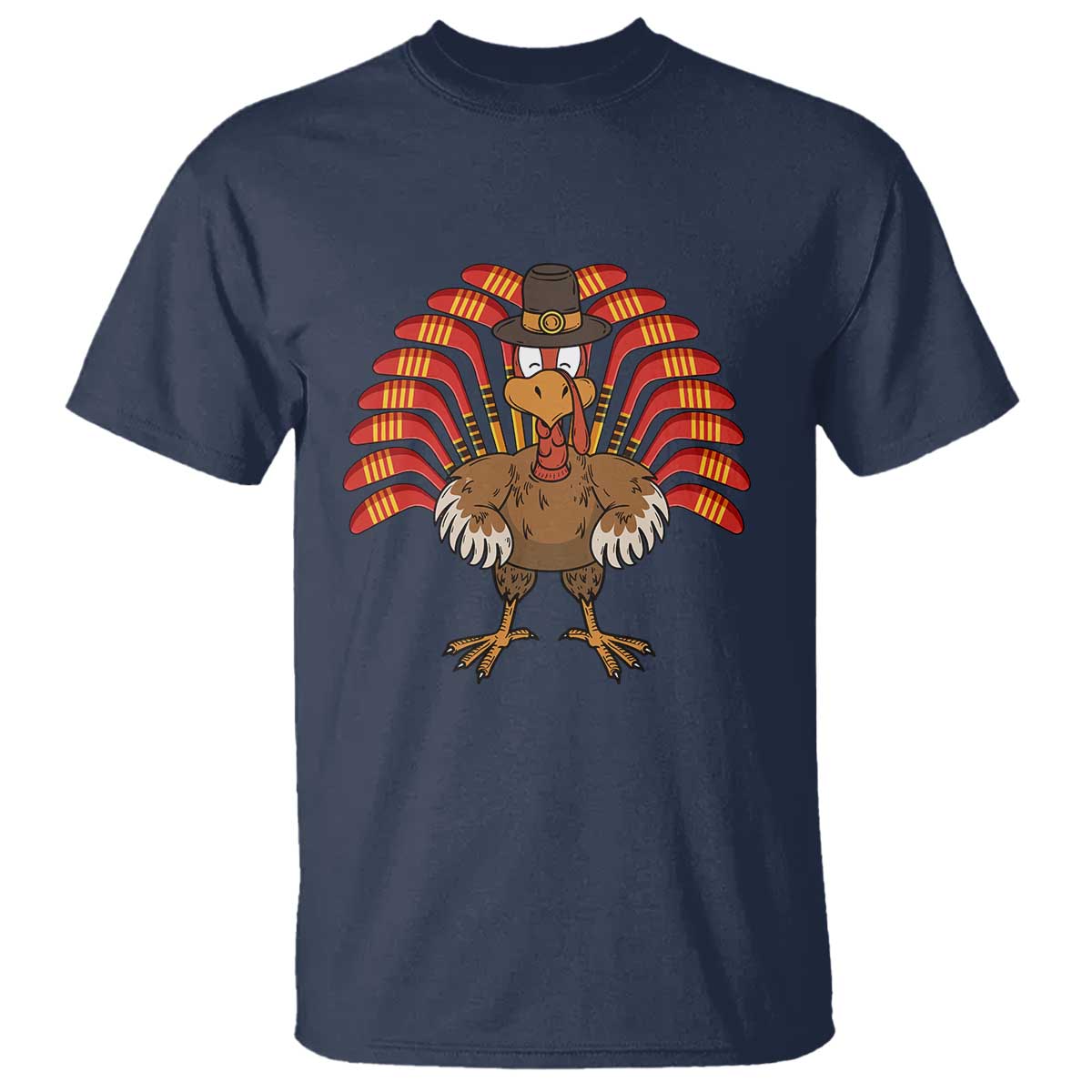 thanksgiving-ice-hockey-t-shirt-turkey-pilgrim-hat-fall-season