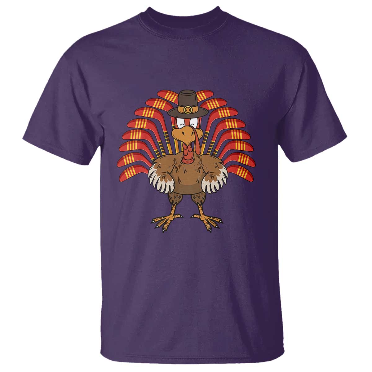 thanksgiving-ice-hockey-t-shirt-turkey-pilgrim-hat-fall-season