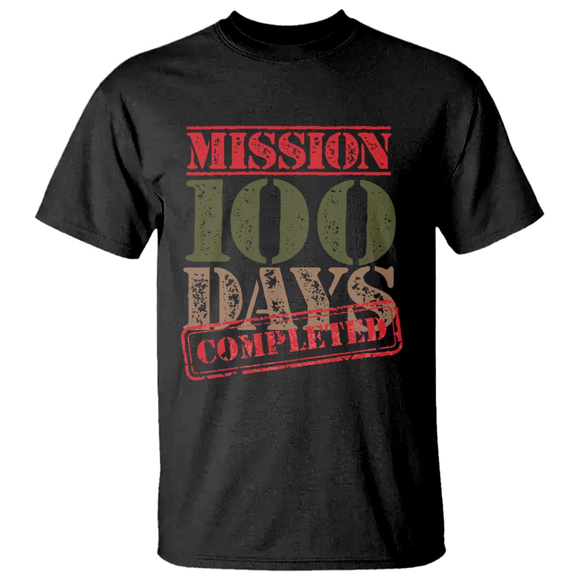 funny-100th-day-of-school-warrior-t-shirt-mission-100-days-completed-sealed