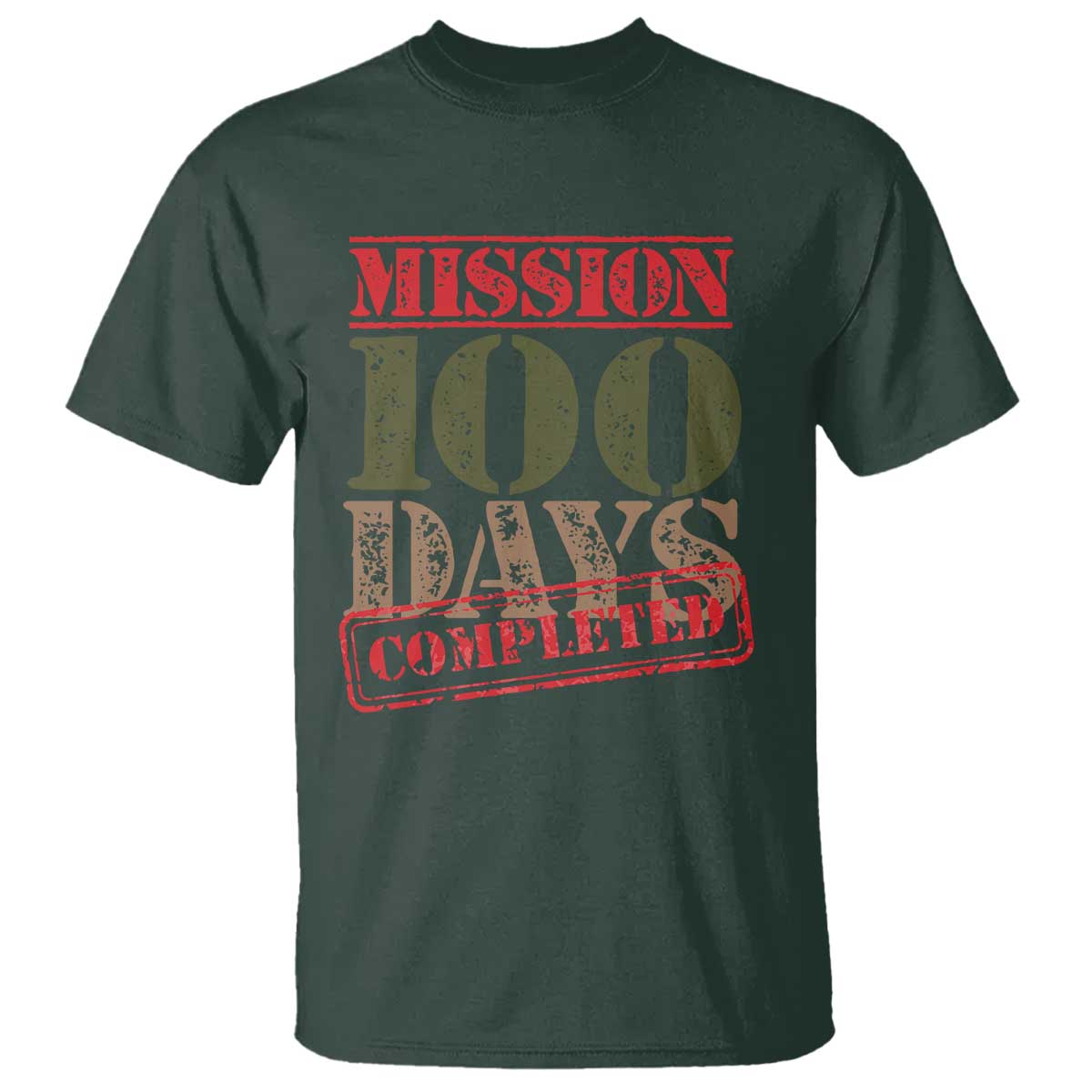 funny-100th-day-of-school-warrior-t-shirt-mission-100-days-completed-sealed