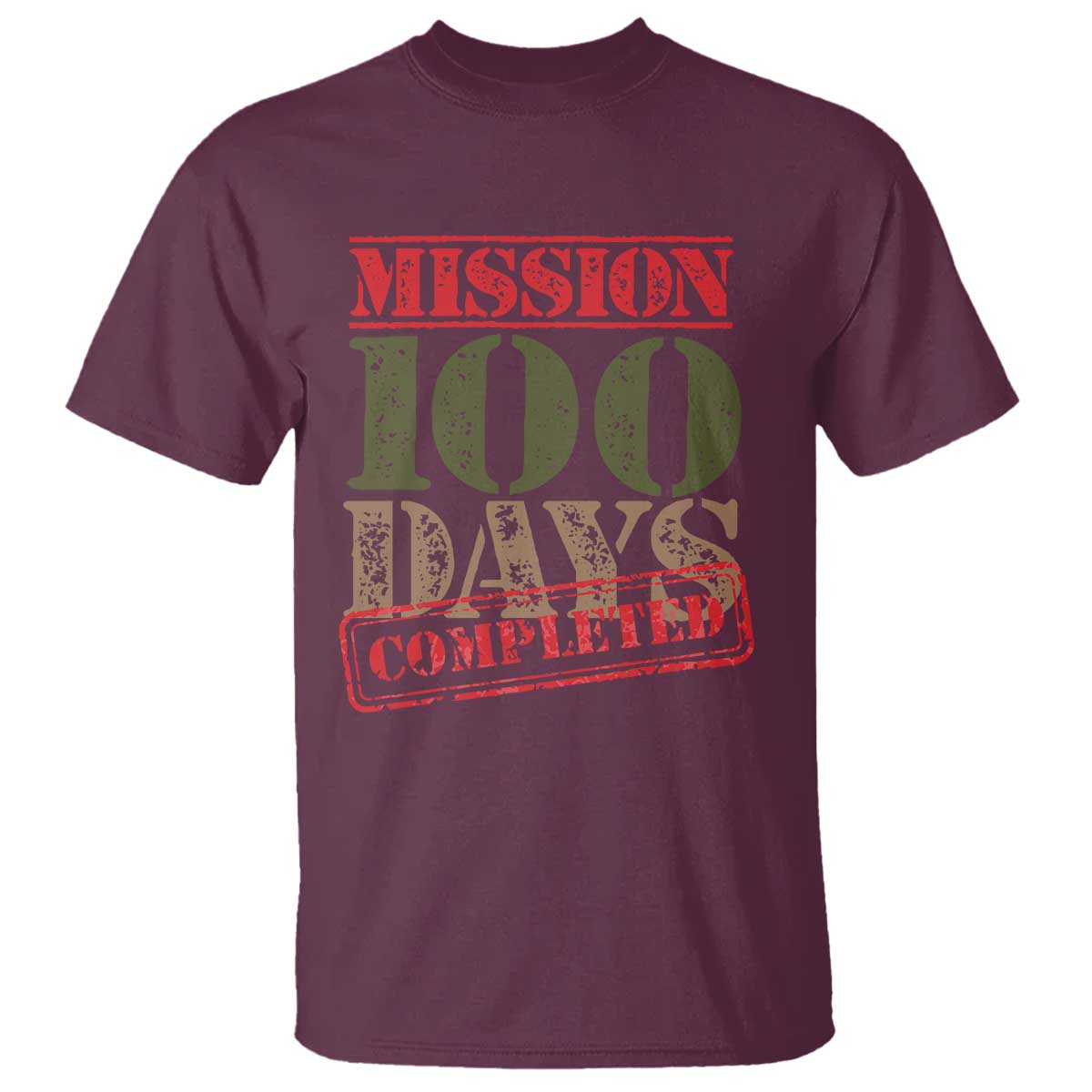 funny-100th-day-of-school-warrior-t-shirt-mission-100-days-completed-sealed