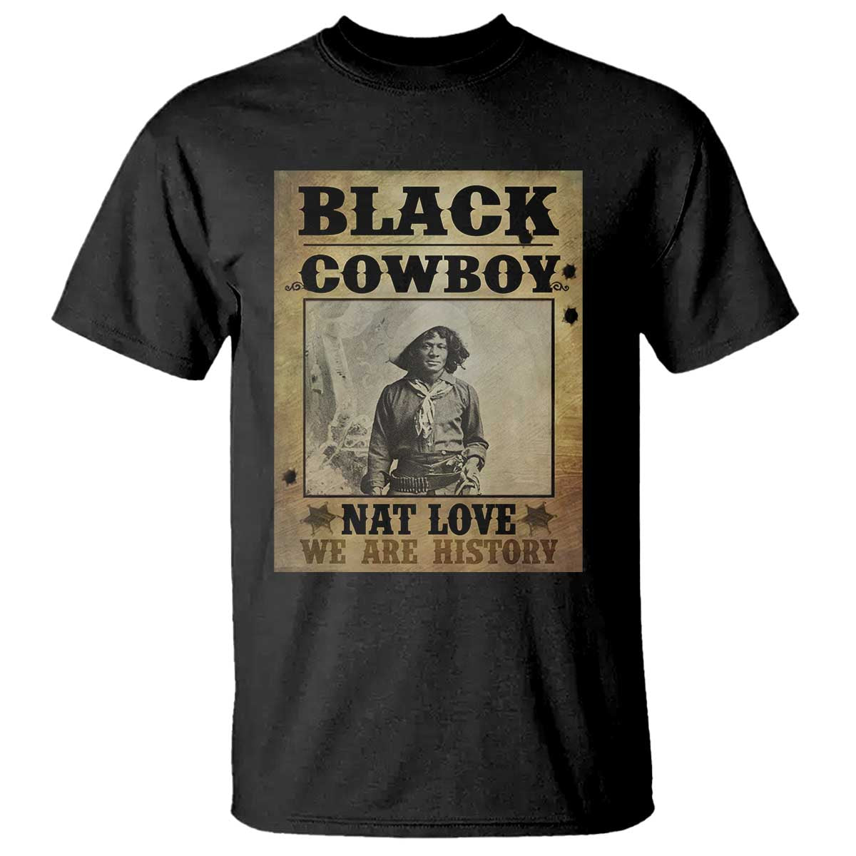 black-cowboy-nat-love-t-shirt-black-history-month