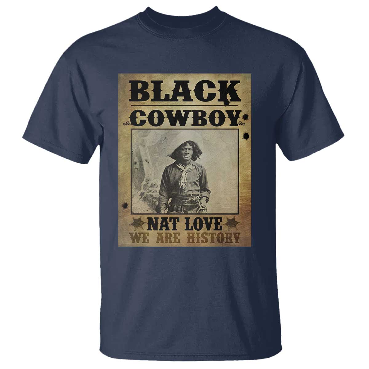 black-cowboy-nat-love-t-shirt-black-history-month