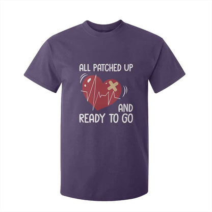 Funny Heart Surgery Recovery Survivor T Shirt For Kid All Patched Up And Ready To Go CHD Support