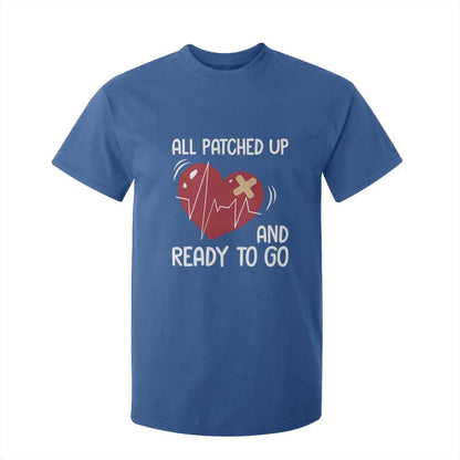 Funny Heart Surgery Recovery Survivor T Shirt For Kid All Patched Up And Ready To Go CHD Support