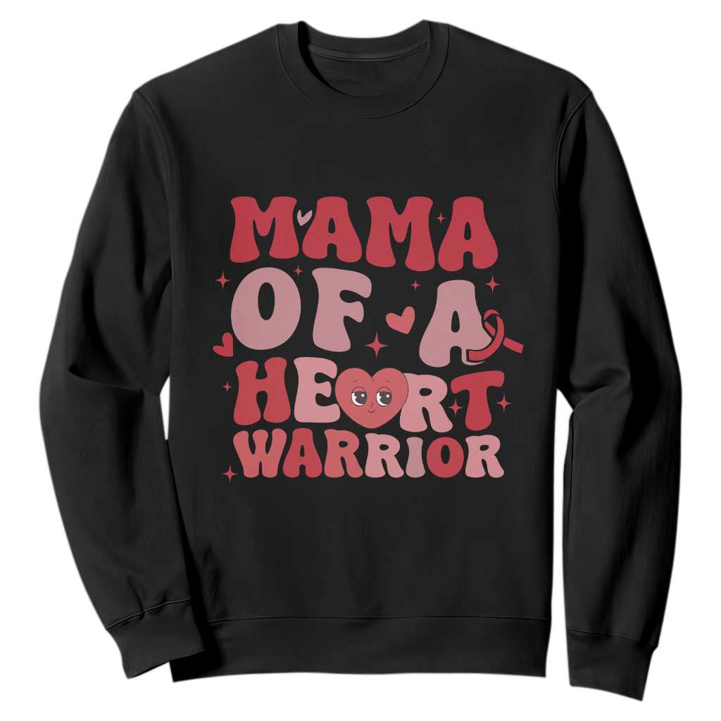 Mama Of A Heart Warrior Sweatshirt Congenital Heart Disease CHD Support