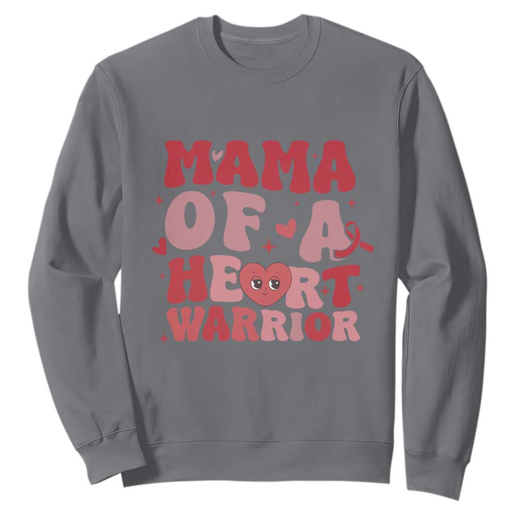 Mama Of A Heart Warrior Sweatshirt Congenital Heart Disease CHD Support