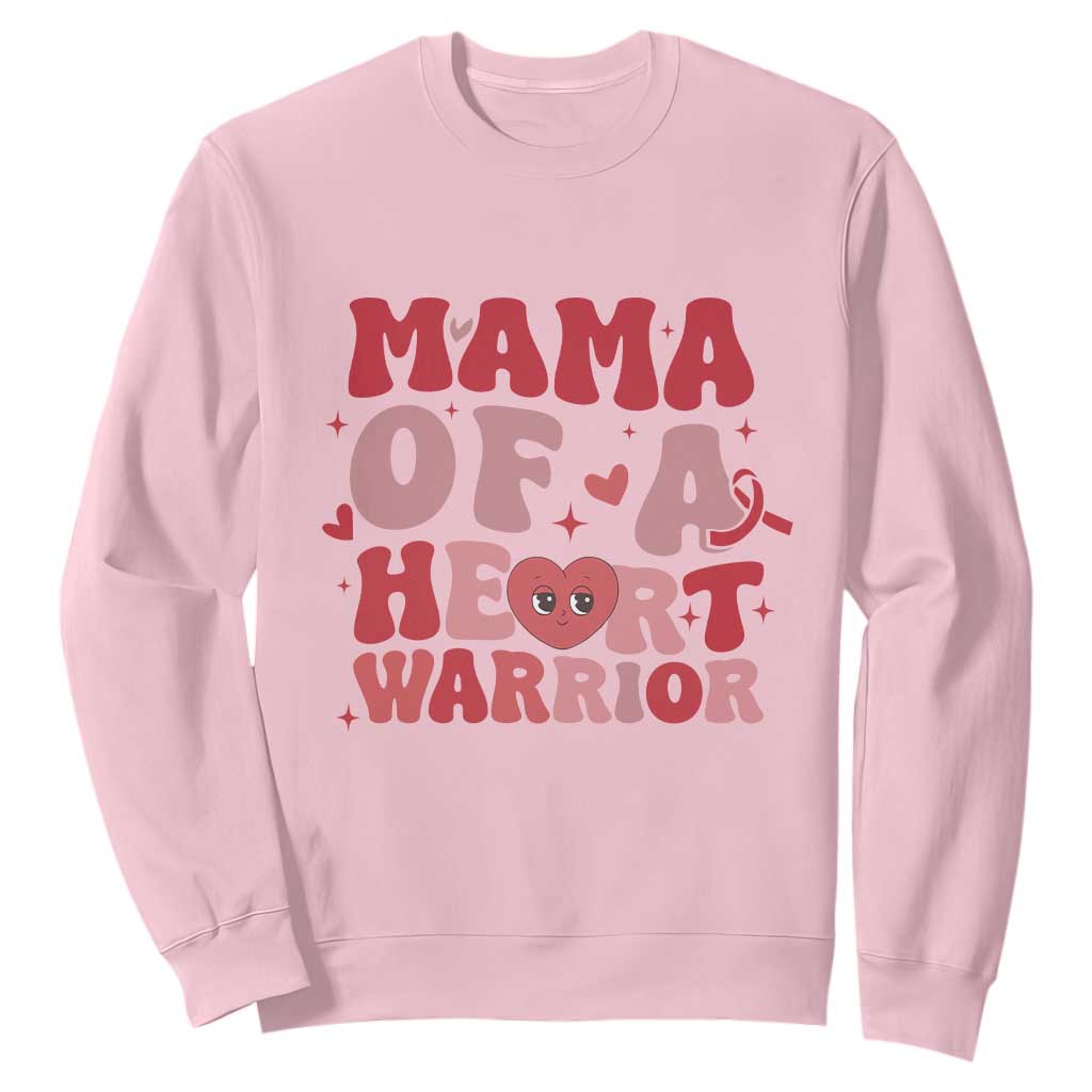 Mama Of A Heart Warrior Sweatshirt Congenital Heart Disease CHD Support